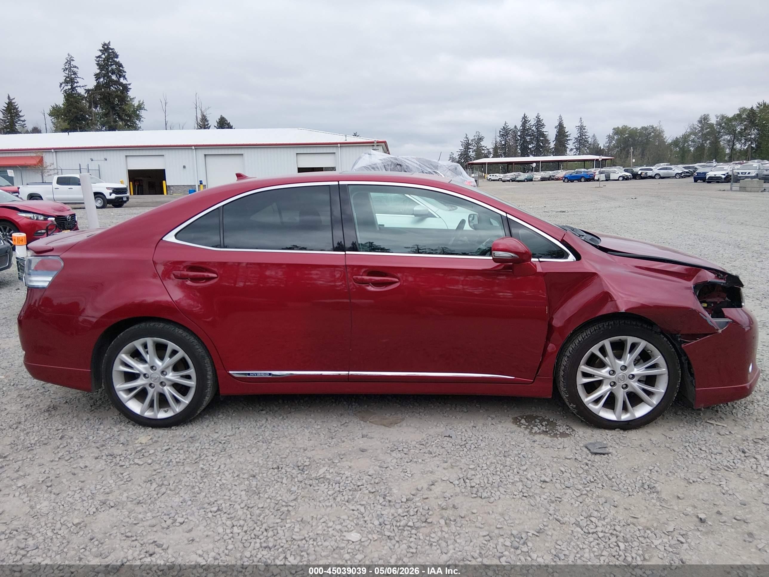 2010 Lexus Hs 250h Premium Red vin: JTHBB1BA9A2020704