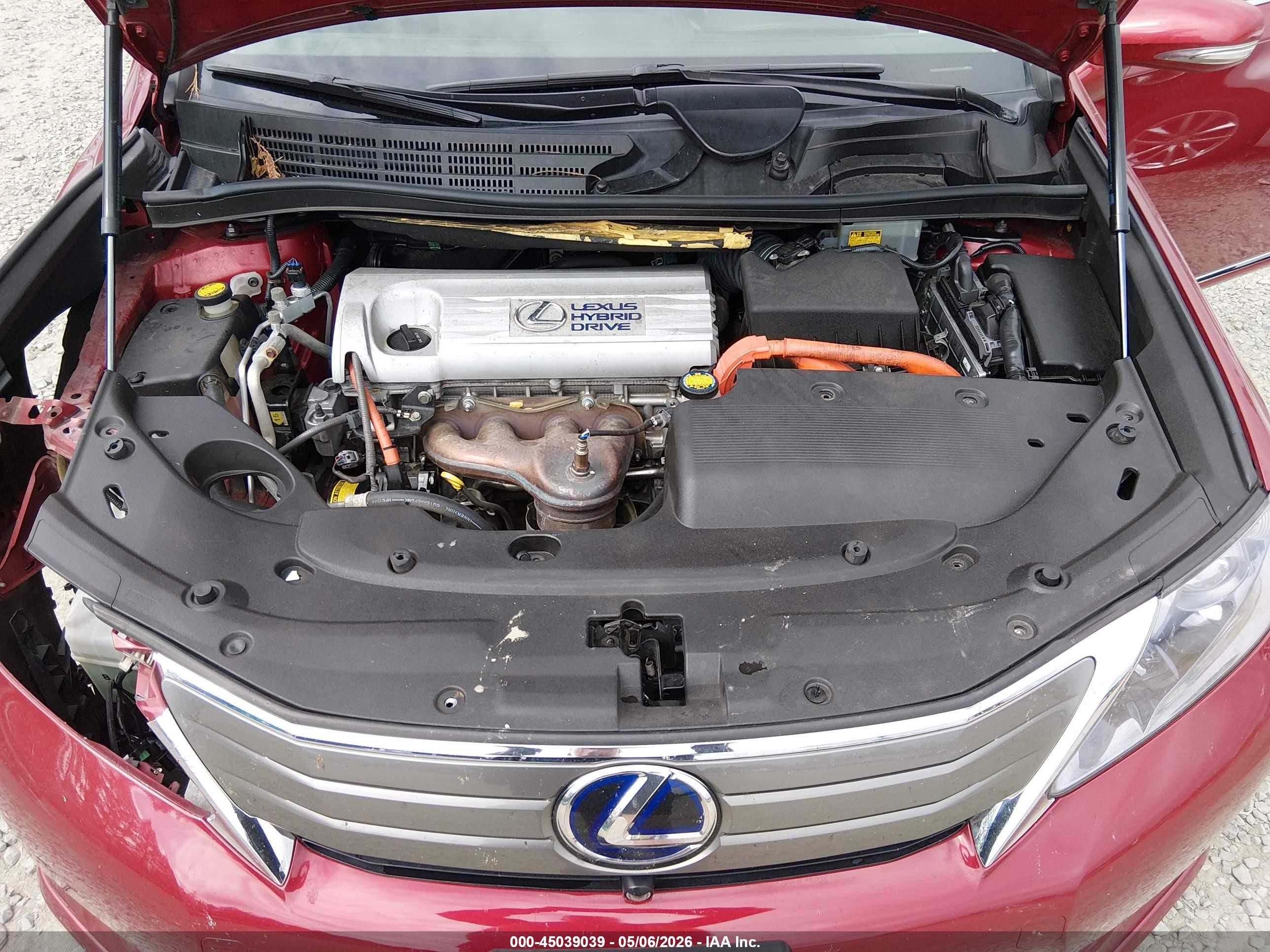 2010 Lexus Hs 250h Premium Red vin: JTHBB1BA9A2020704