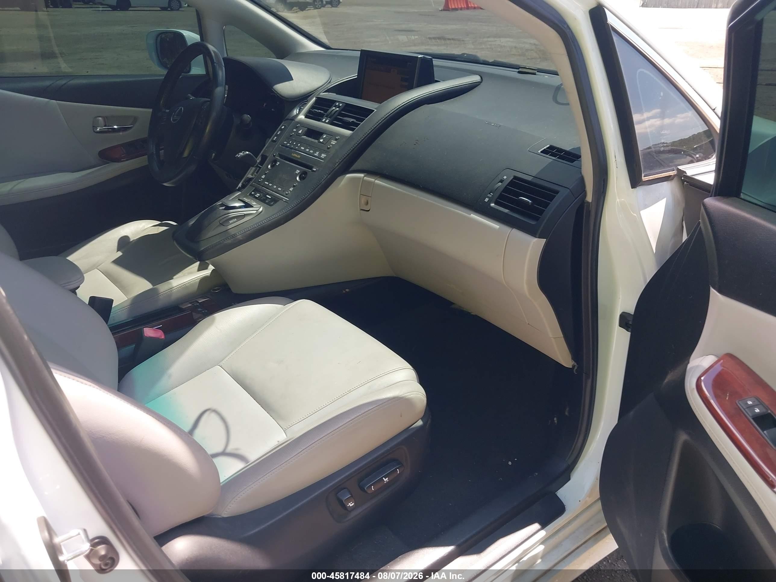 2010 Lexus Hs 250h White vin: JTHBB1BA9A2023585