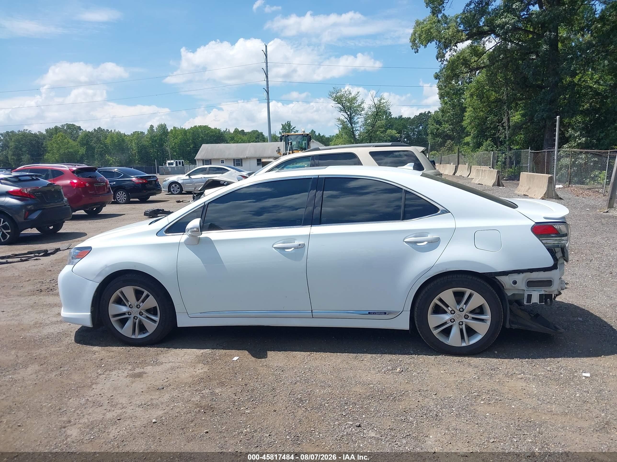 2010 Lexus Hs 250h White vin: JTHBB1BA9A2023585