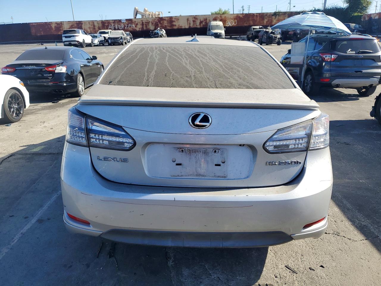 2010 Lexus Hs 250h Silver vin: JTHBB1BA9A2025188