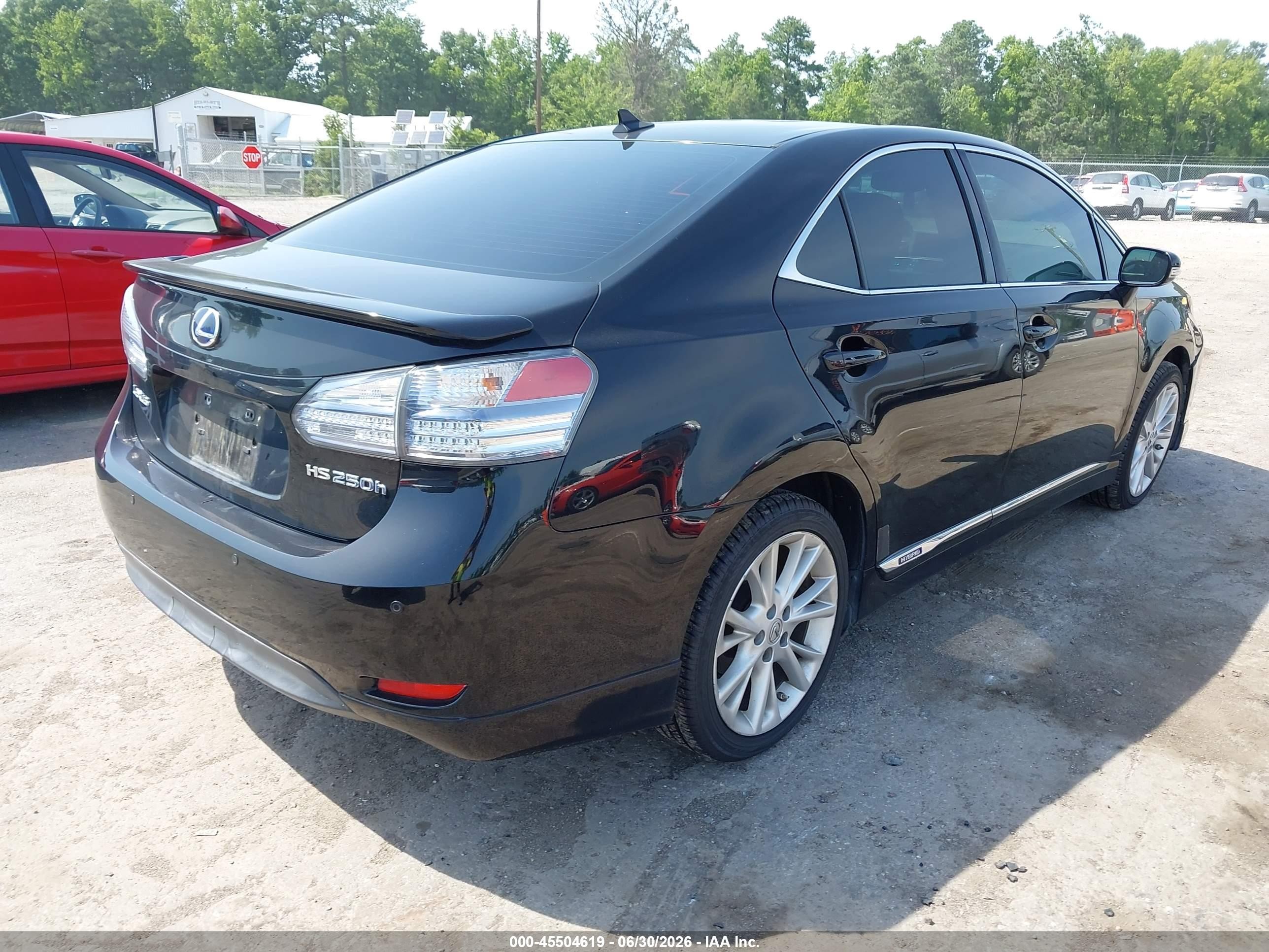 2010 Lexus Hs 250h Premium Black vin: JTHBB1BA9A2034487