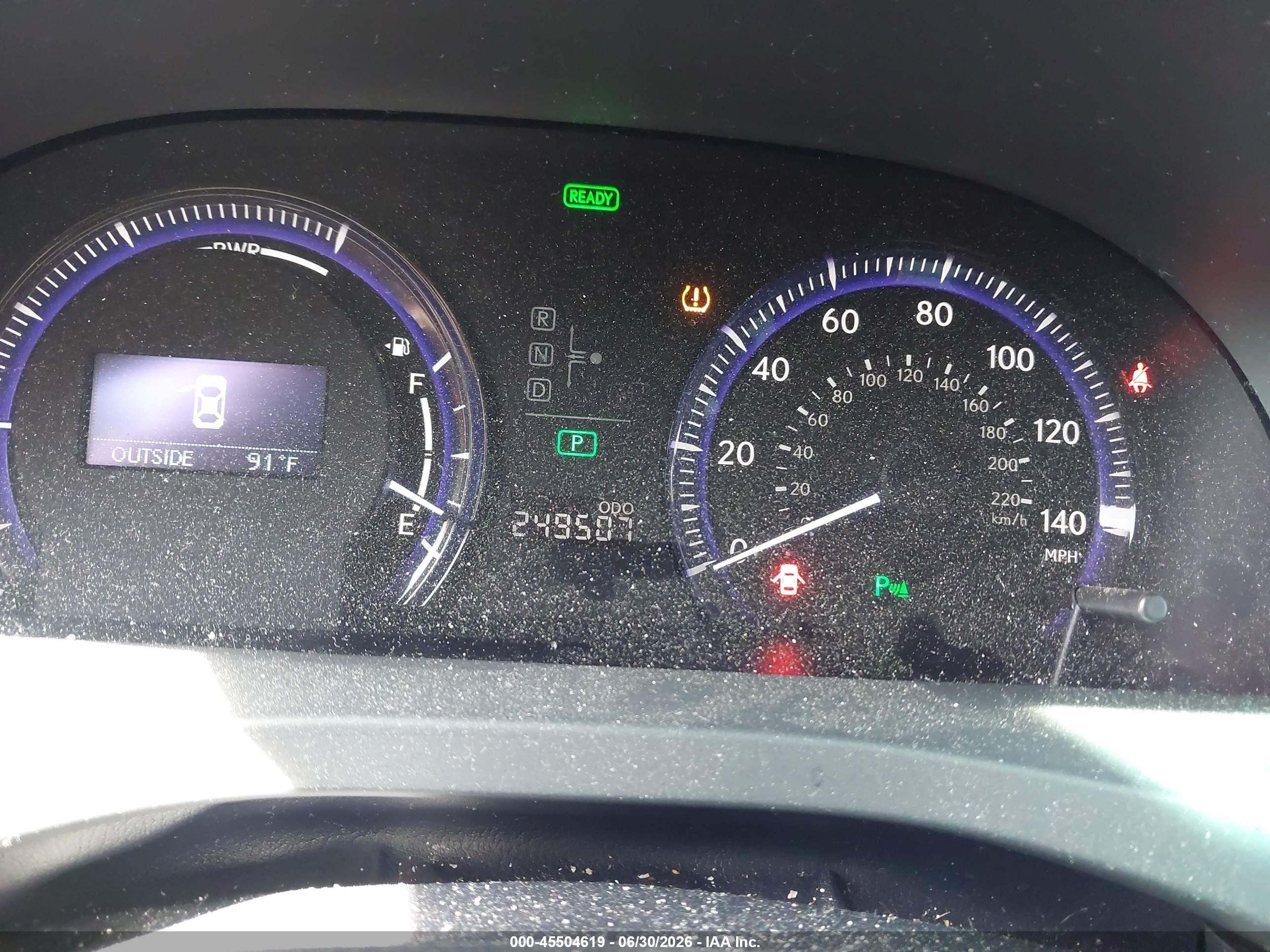 2010 Lexus Hs 250h Premium Black vin: JTHBB1BA9A2034487