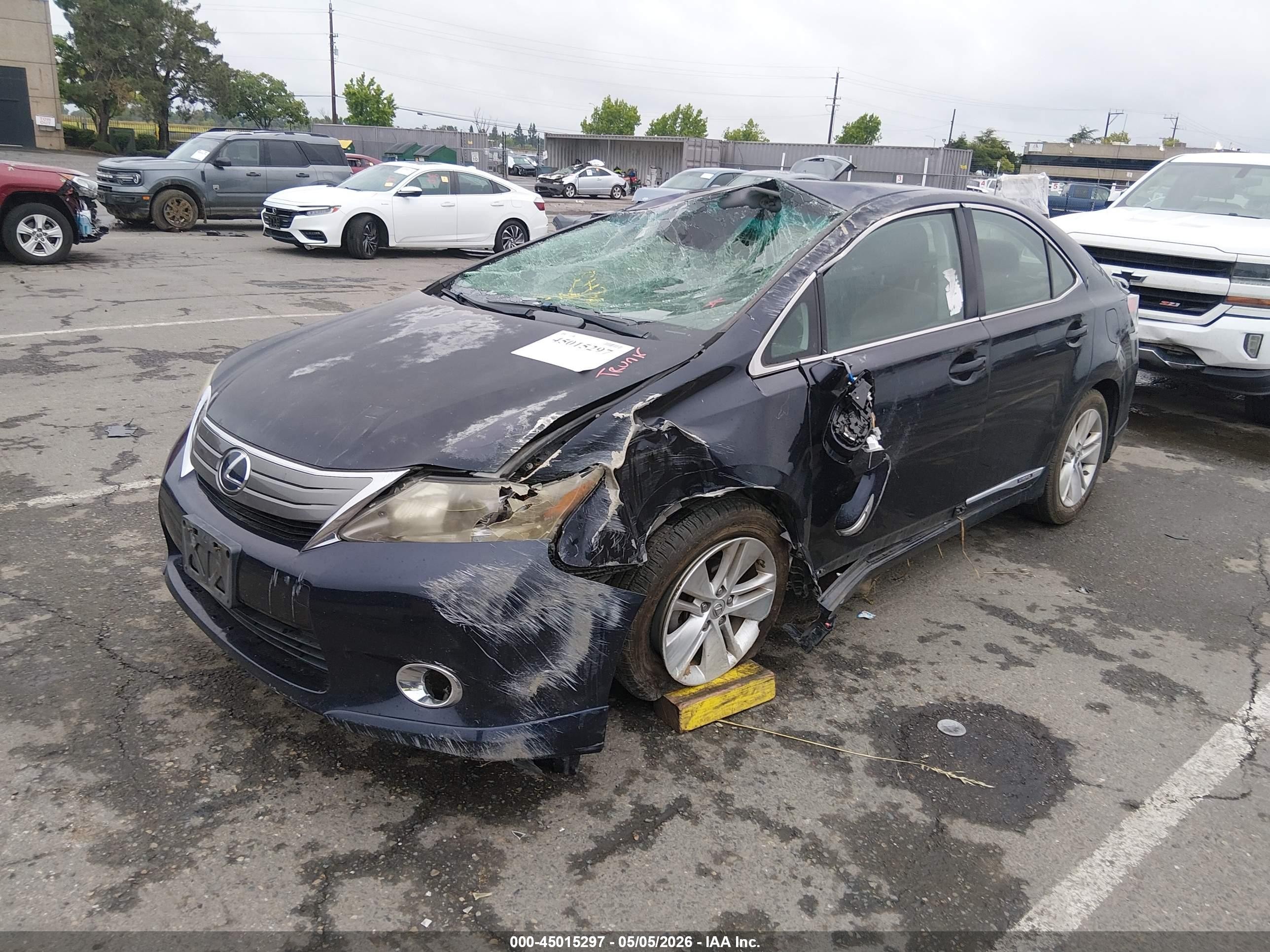 2010 Lexus Hs 250h   Blue vin: JTHBB1BA9A2034974