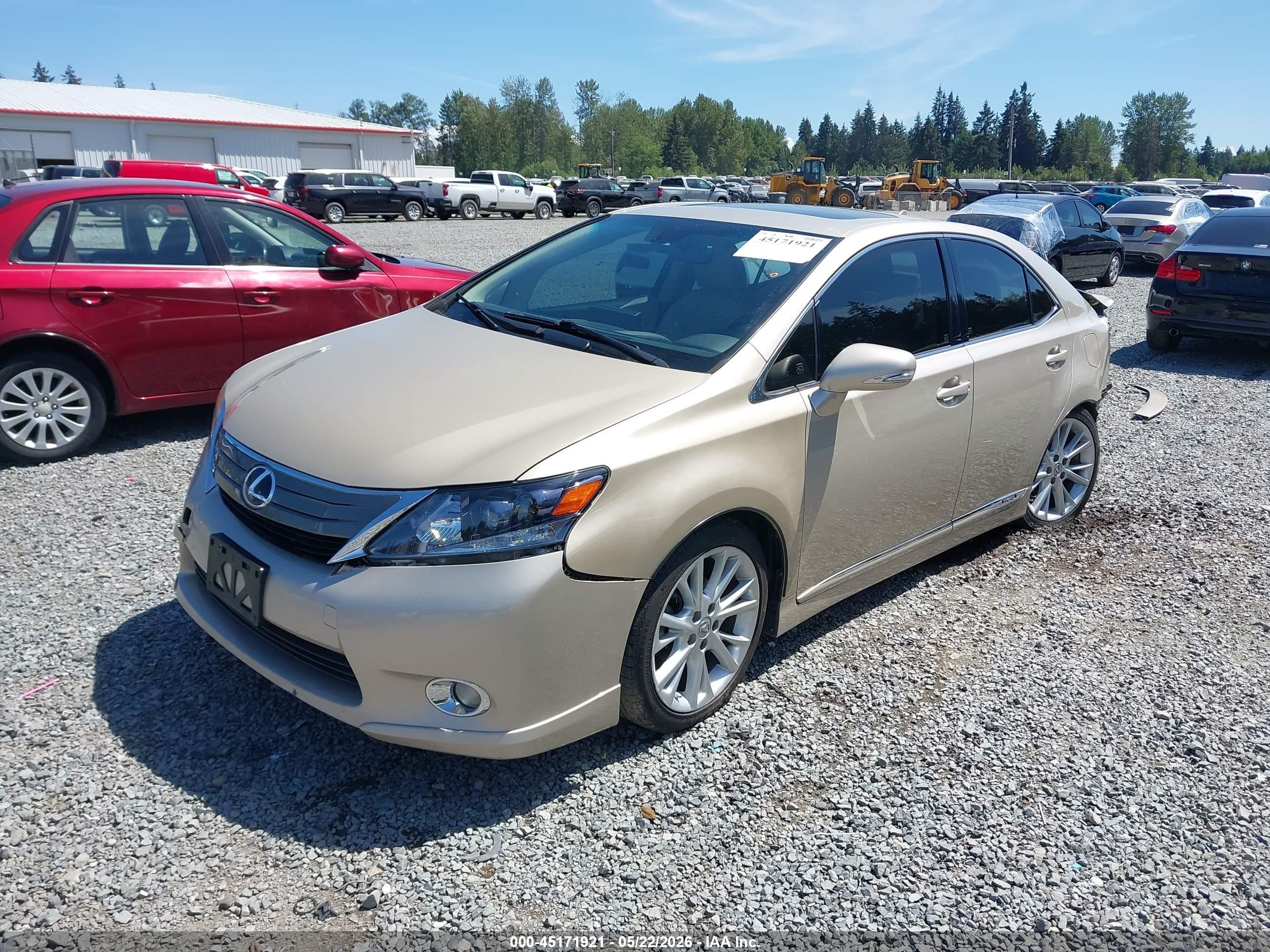 2011 Lexus Hs 250h Premium Gold vin: JTHBB1BA9B2043045