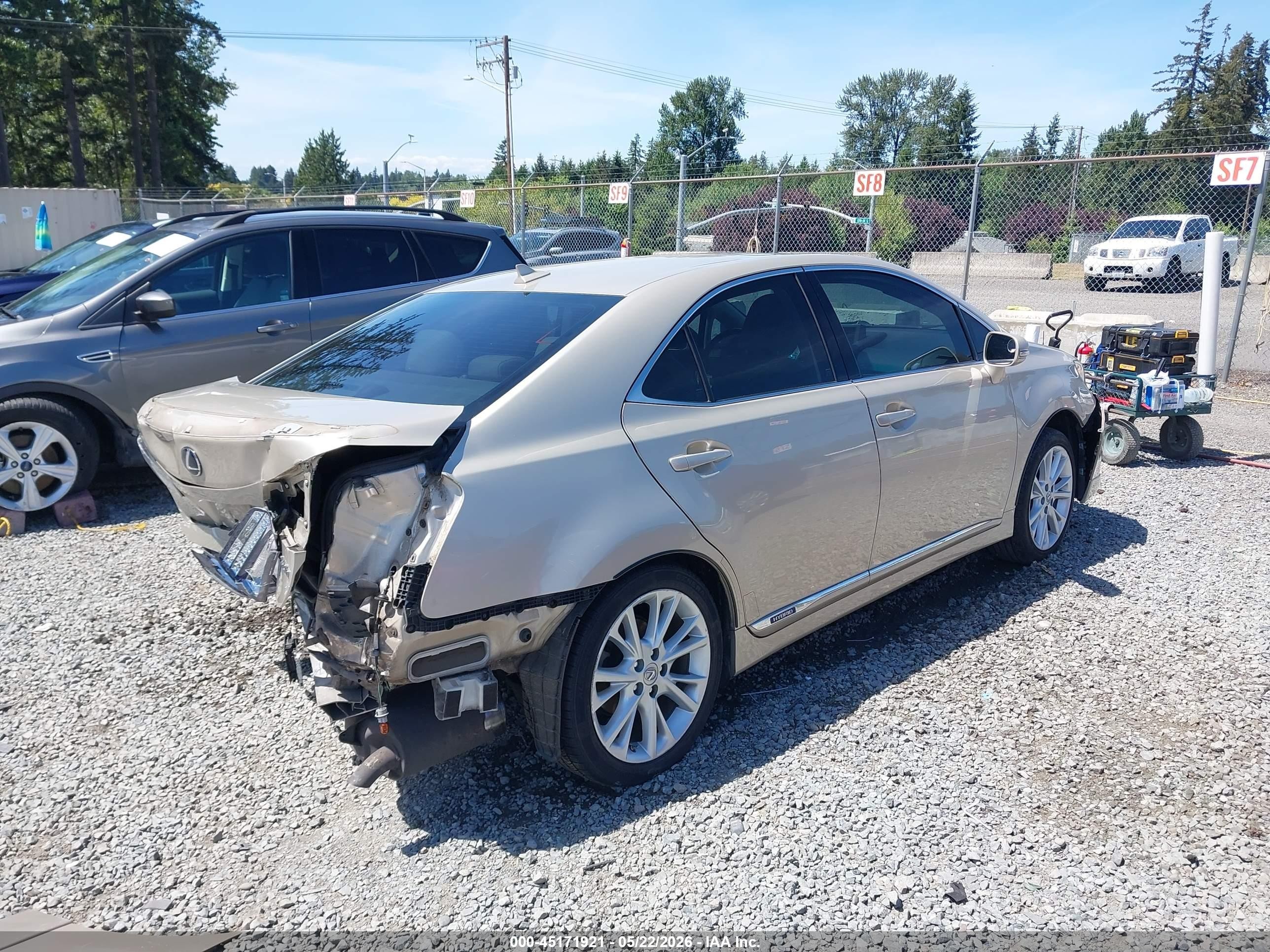 2011 Lexus Hs 250h Premium Gold vin: JTHBB1BA9B2043045