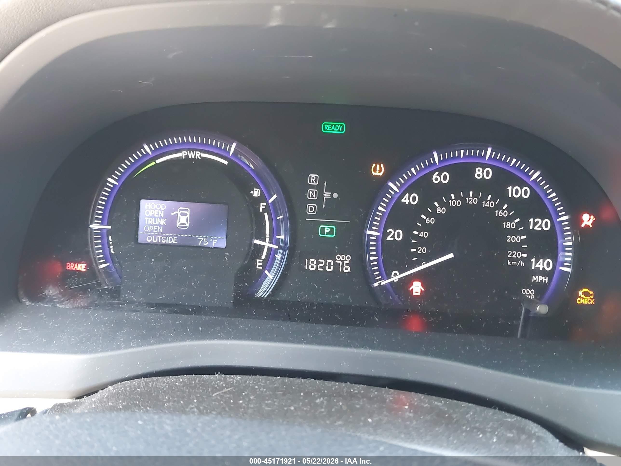 2011 Lexus Hs 250h Premium Gold vin: JTHBB1BA9B2043045