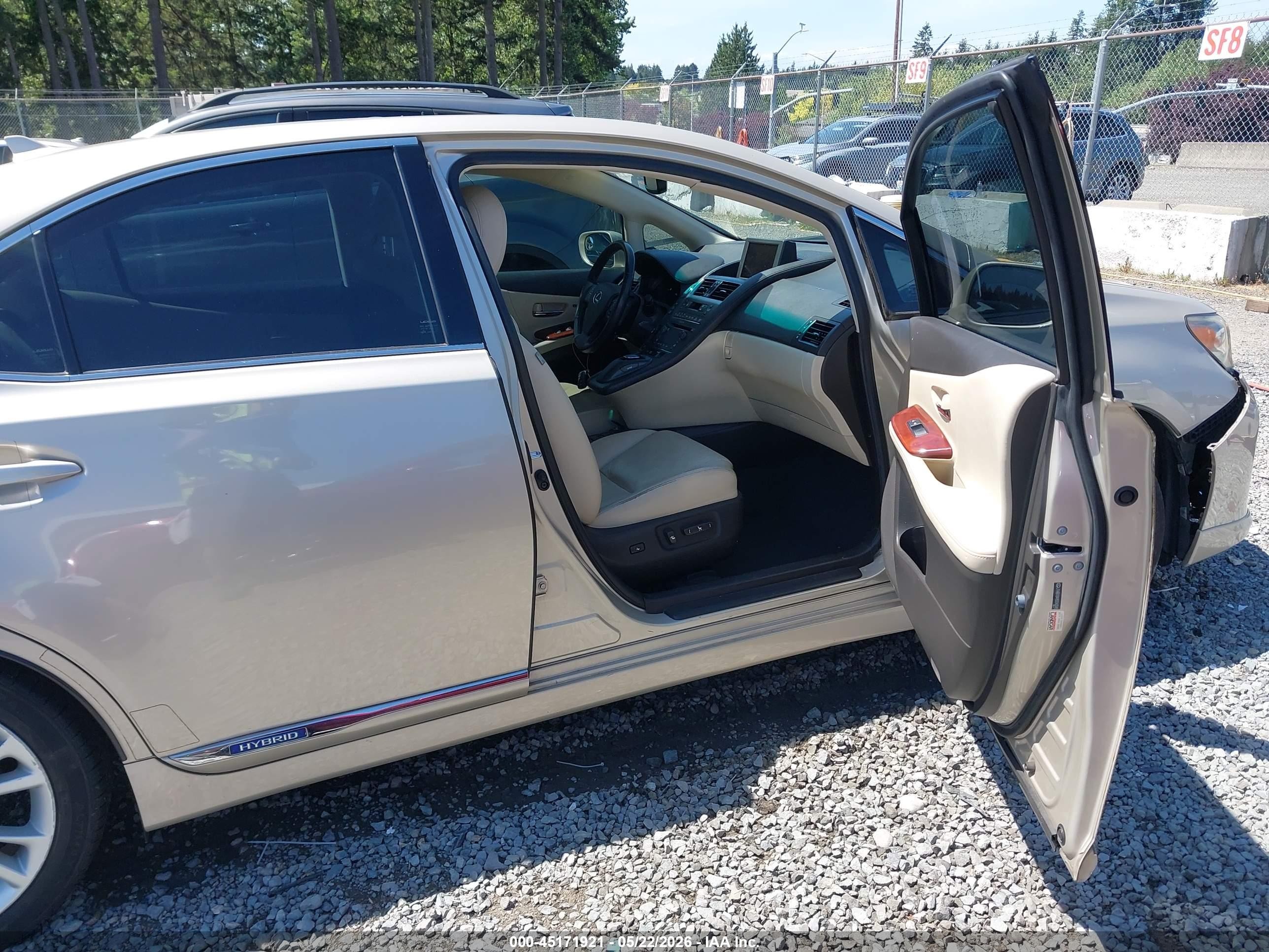 2011 Lexus Hs 250h Premium Gold vin: JTHBB1BA9B2043045