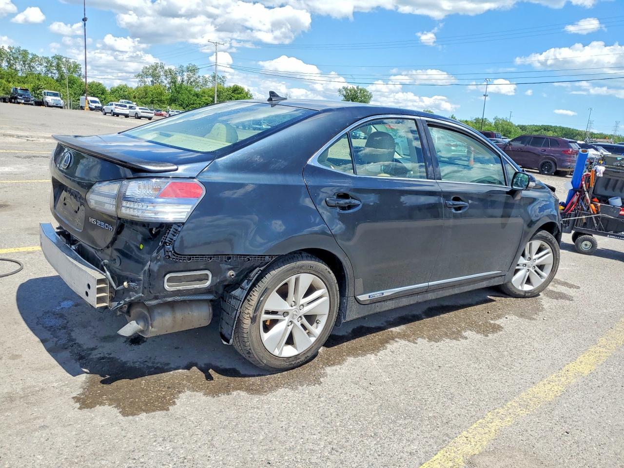 2012 Lexus Hs 250h Black vin: JTHBB1BA9C2049218