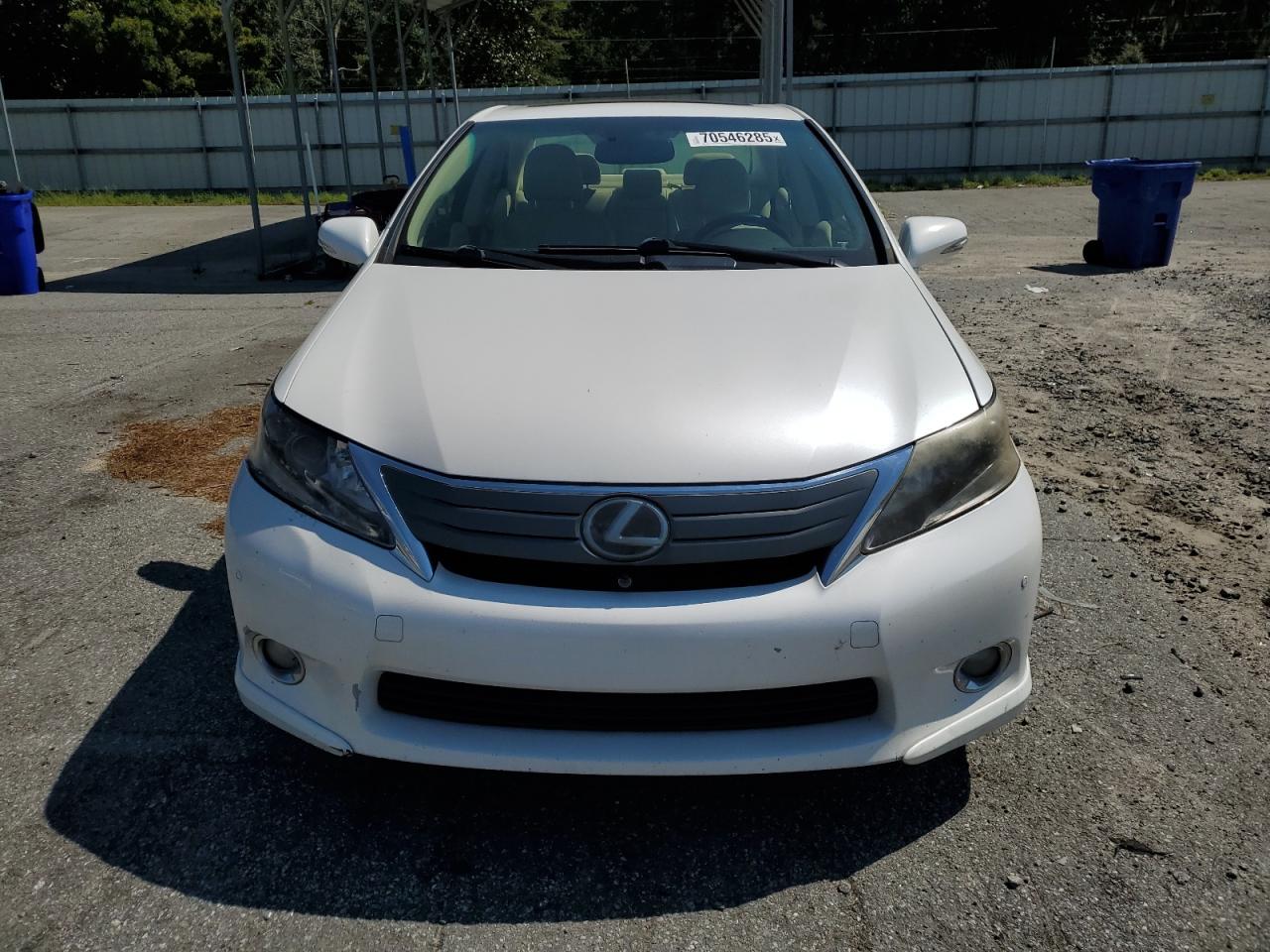 2010 Lexus Hs 250h White vin: JTHBB1BAXA2001997