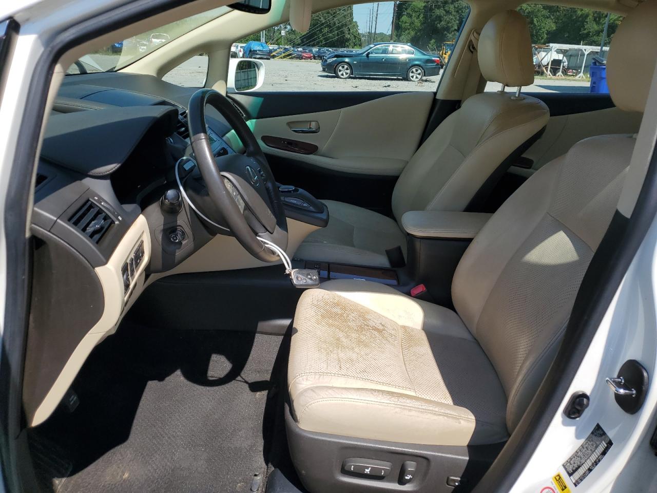 2010 Lexus Hs 250h White vin: JTHBB1BAXA2001997