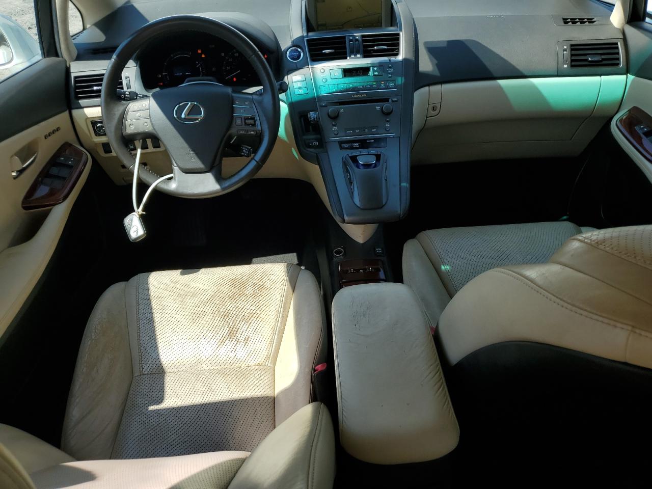 2010 Lexus Hs 250h White vin: JTHBB1BAXA2001997