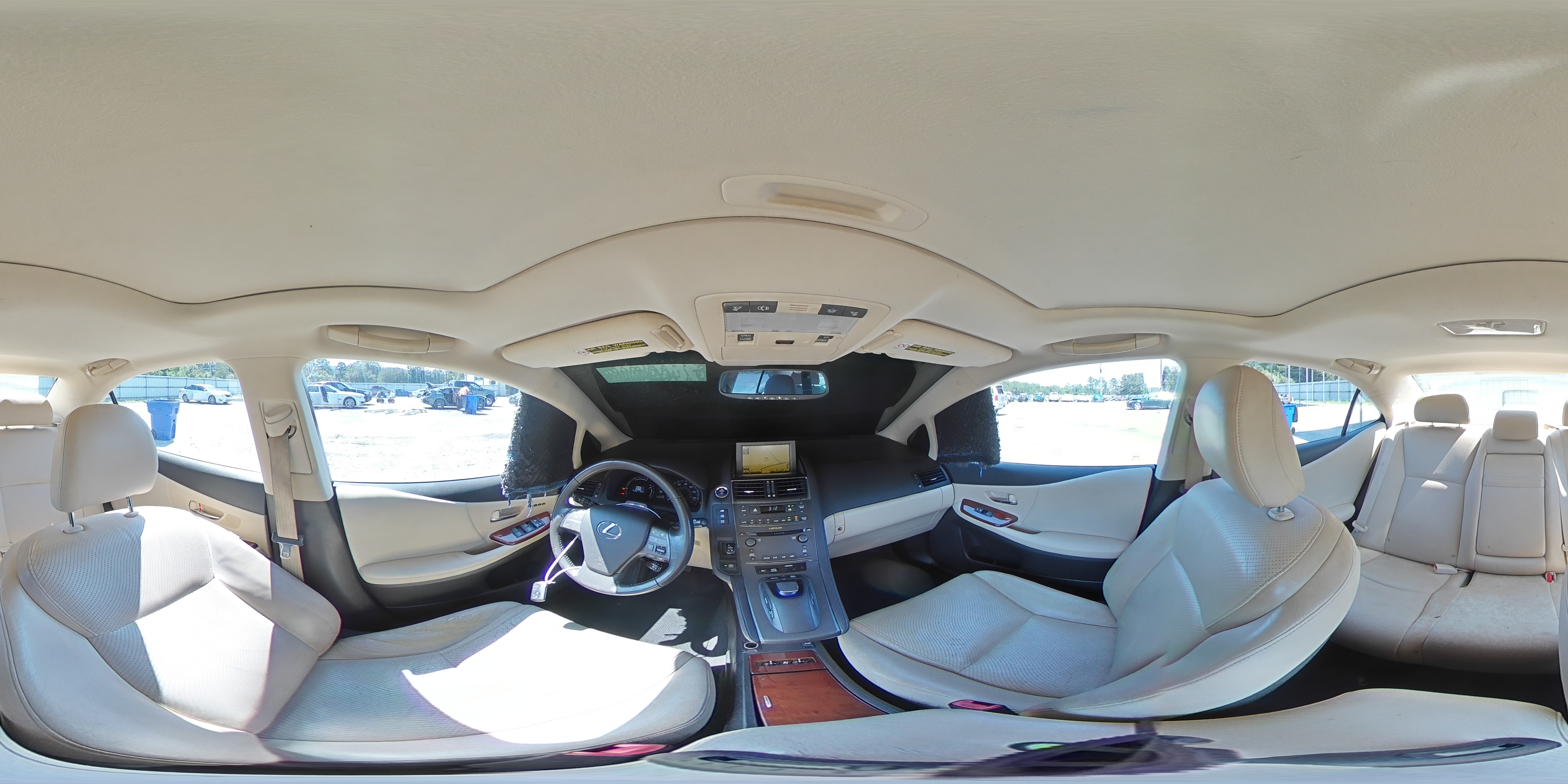 2010 Lexus Hs 250h White vin: JTHBB1BAXA2001997