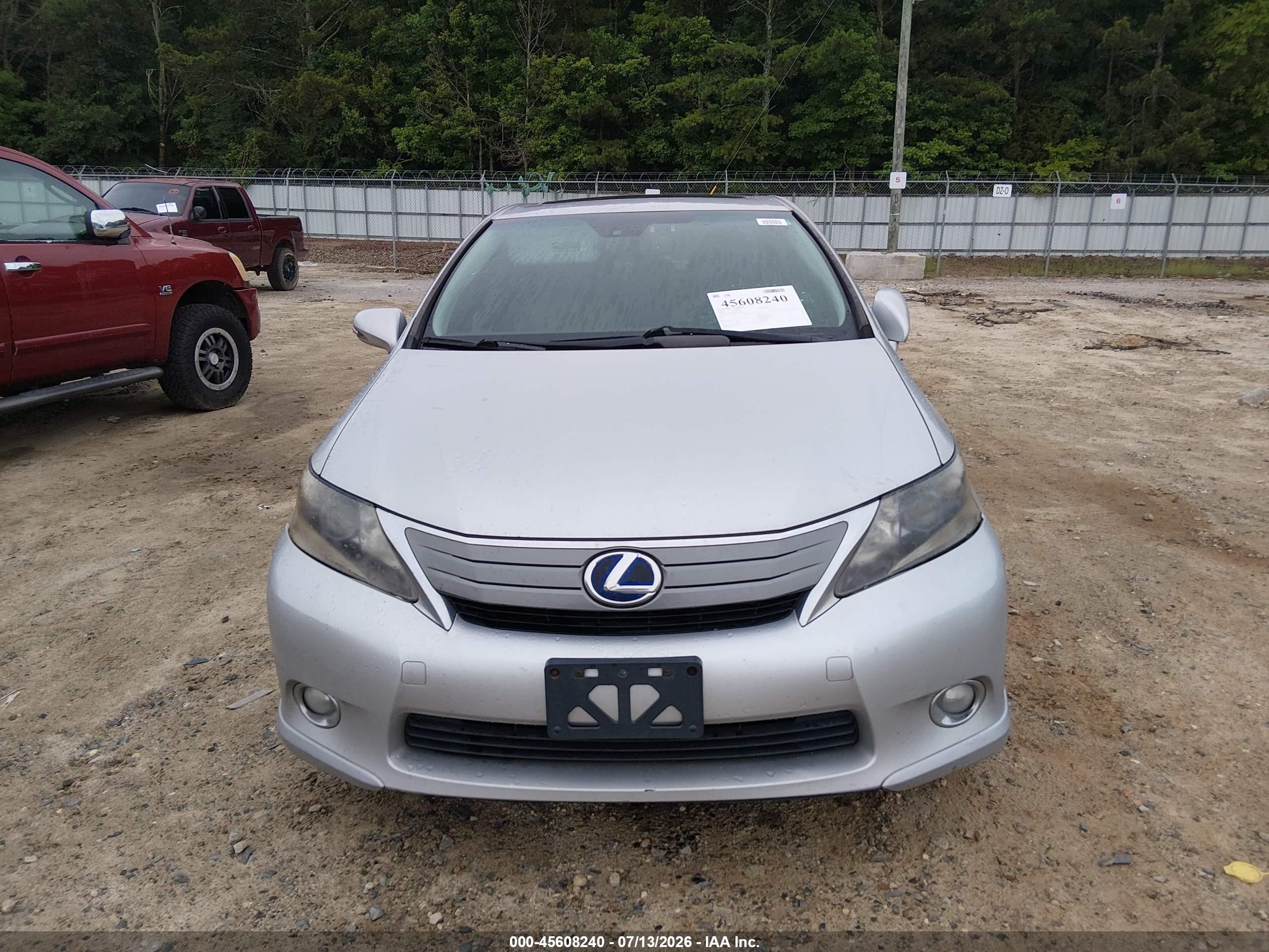 2010 Lexus Hs 250h Premium Silver vin: JTHBB1BAXA2006682