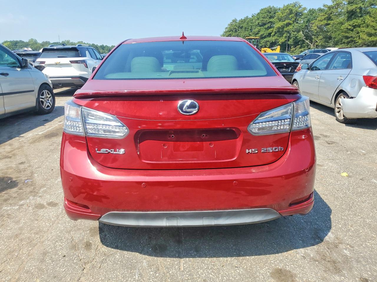 2010 Lexus Hs 250h Premium Red vin: JTHBB1BAXA2012787