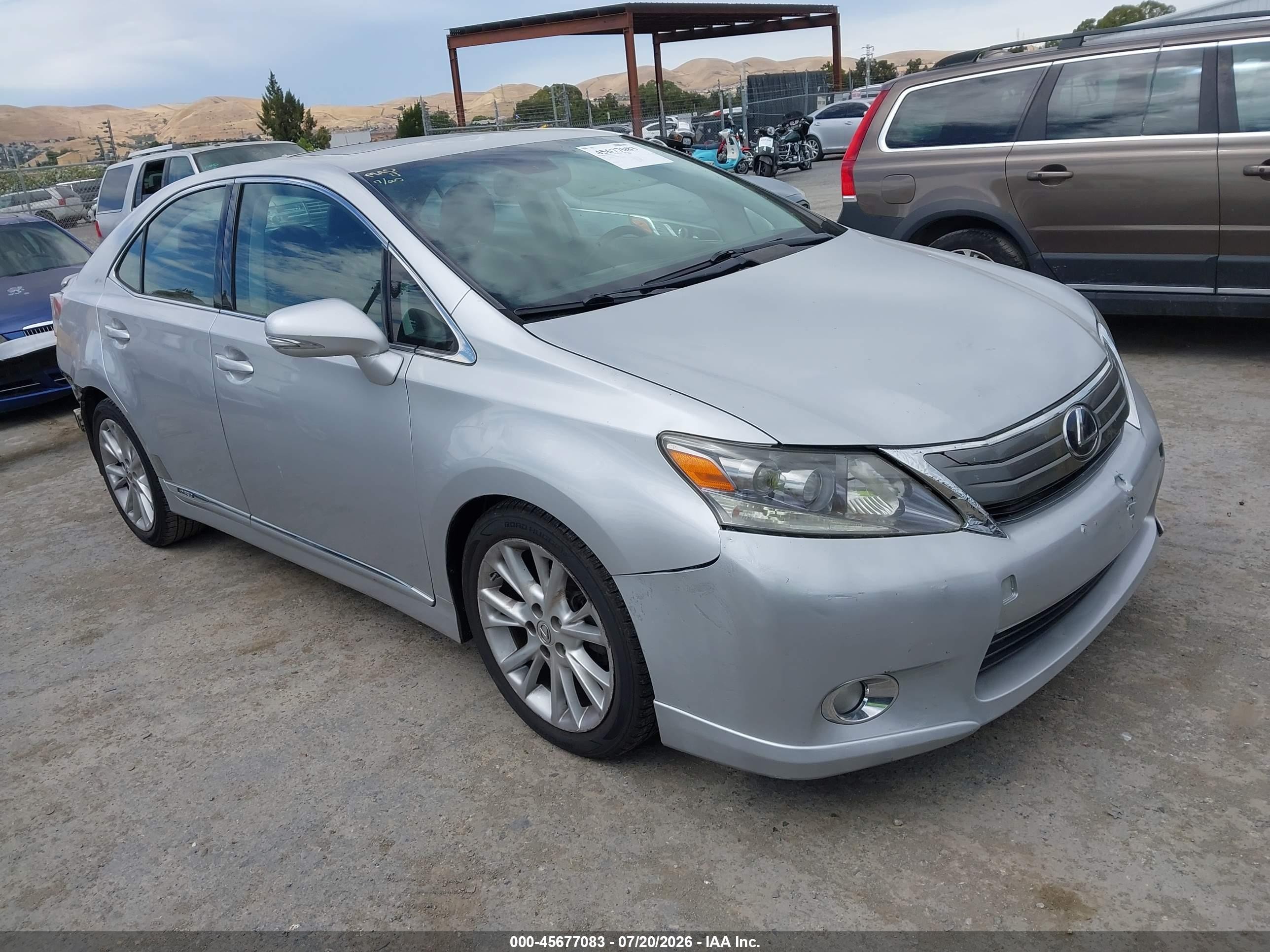2010 Lexus Hs 250h Premium Gray vin: JTHBB1BAXA2024034