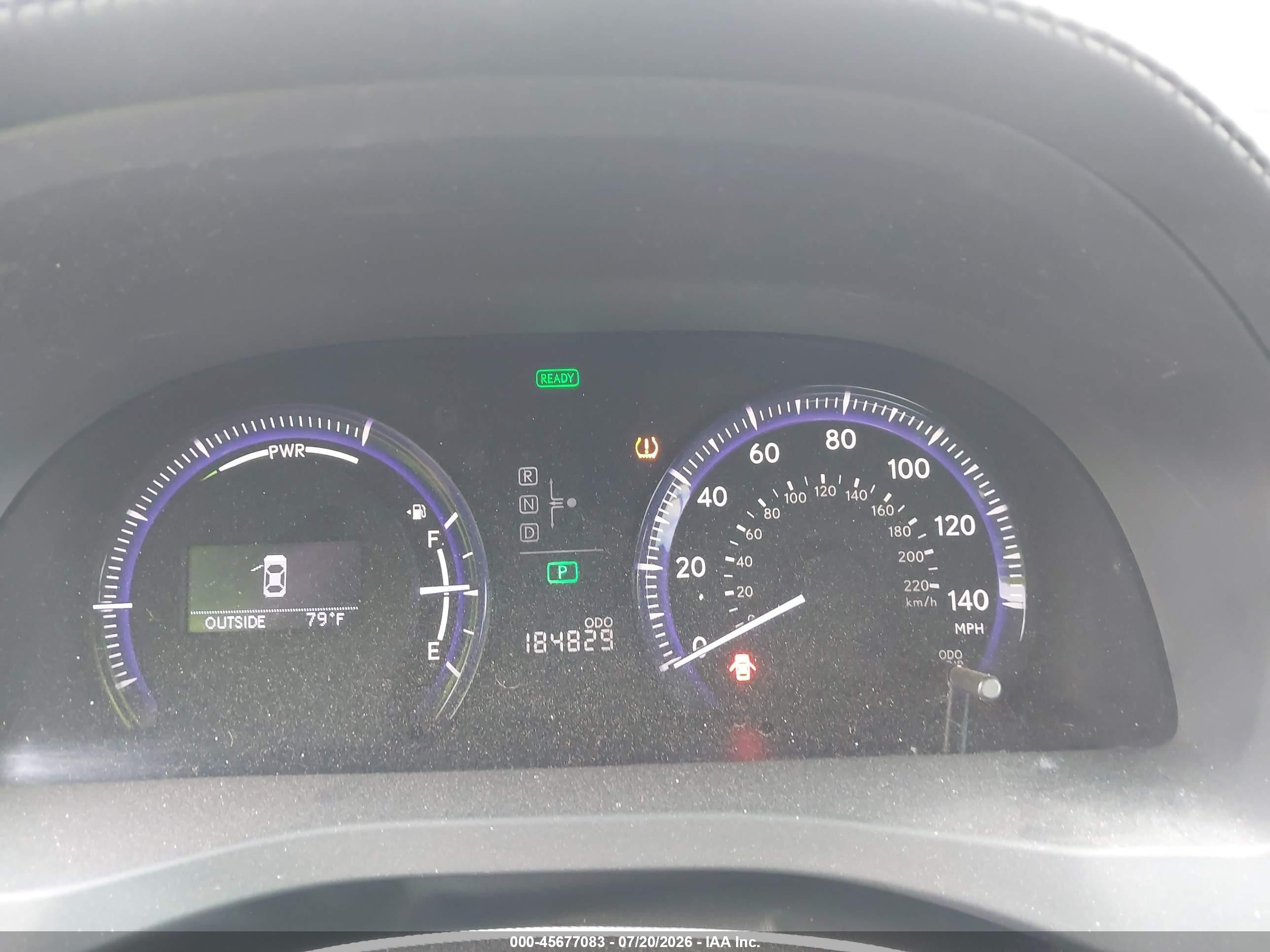 2010 Lexus Hs 250h Premium Gray vin: JTHBB1BAXA2024034