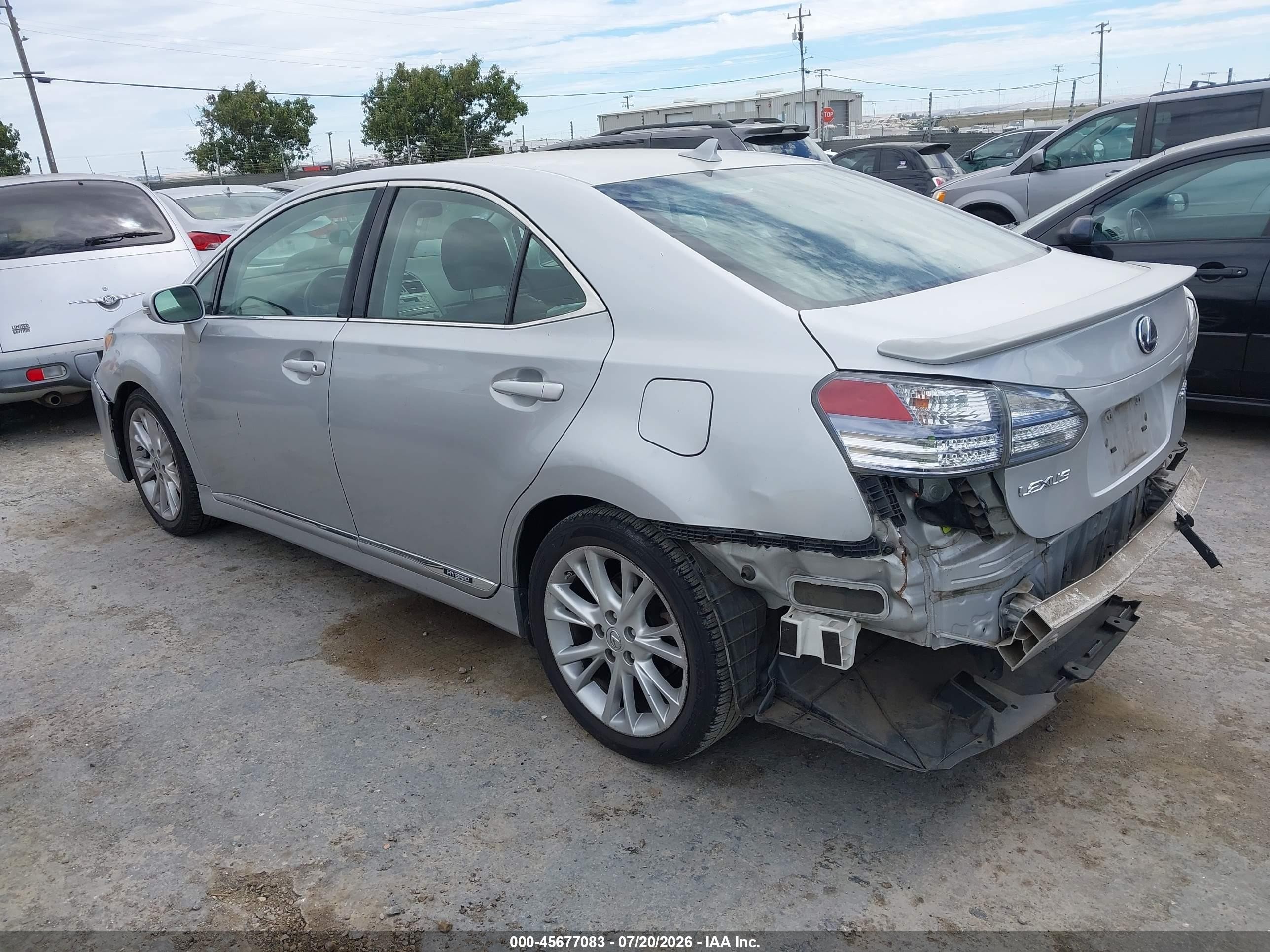 2010 Lexus Hs 250h Premium Gray vin: JTHBB1BAXA2024034