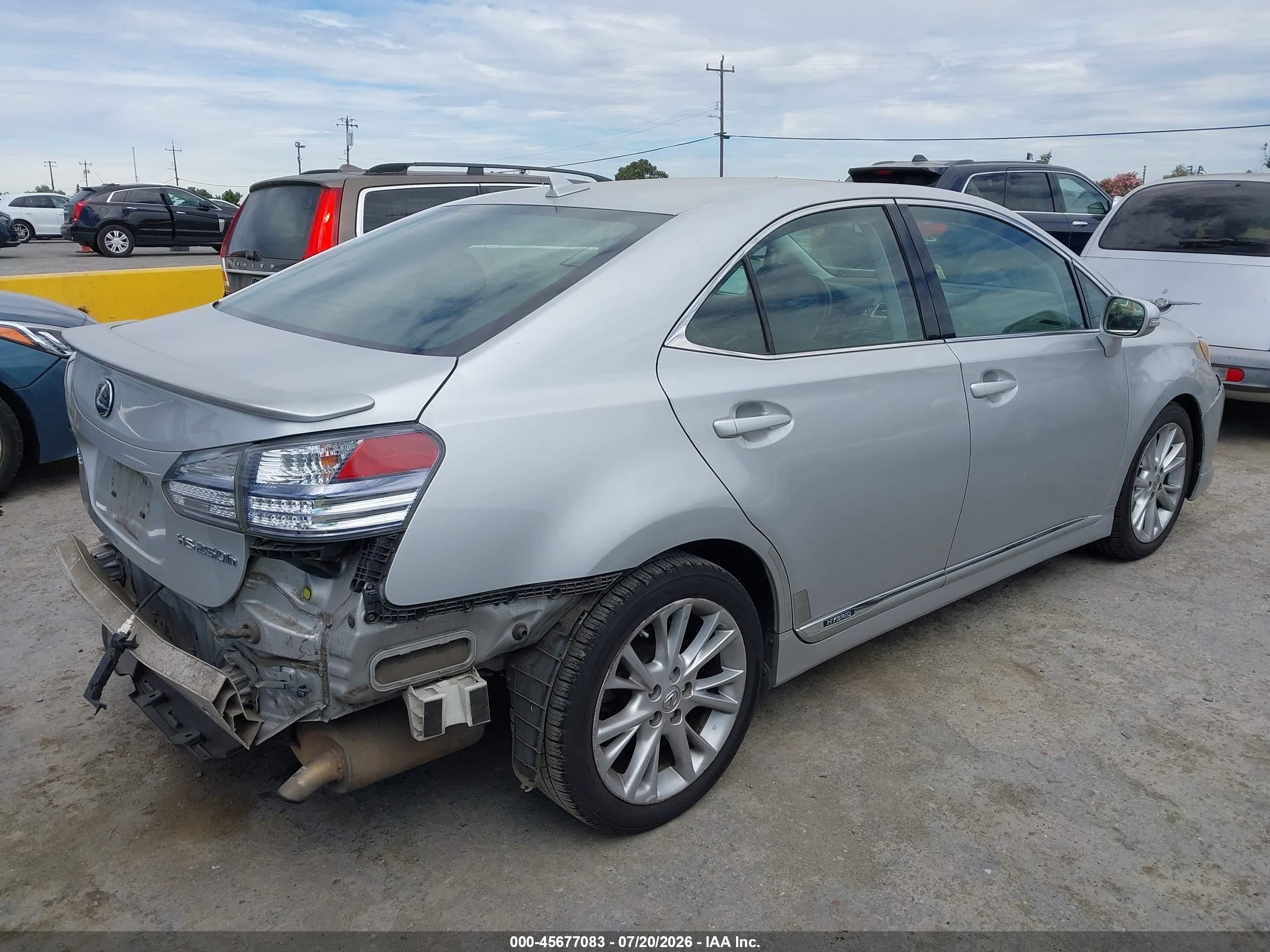 2010 Lexus Hs 250h Premium Gray vin: JTHBB1BAXA2024034