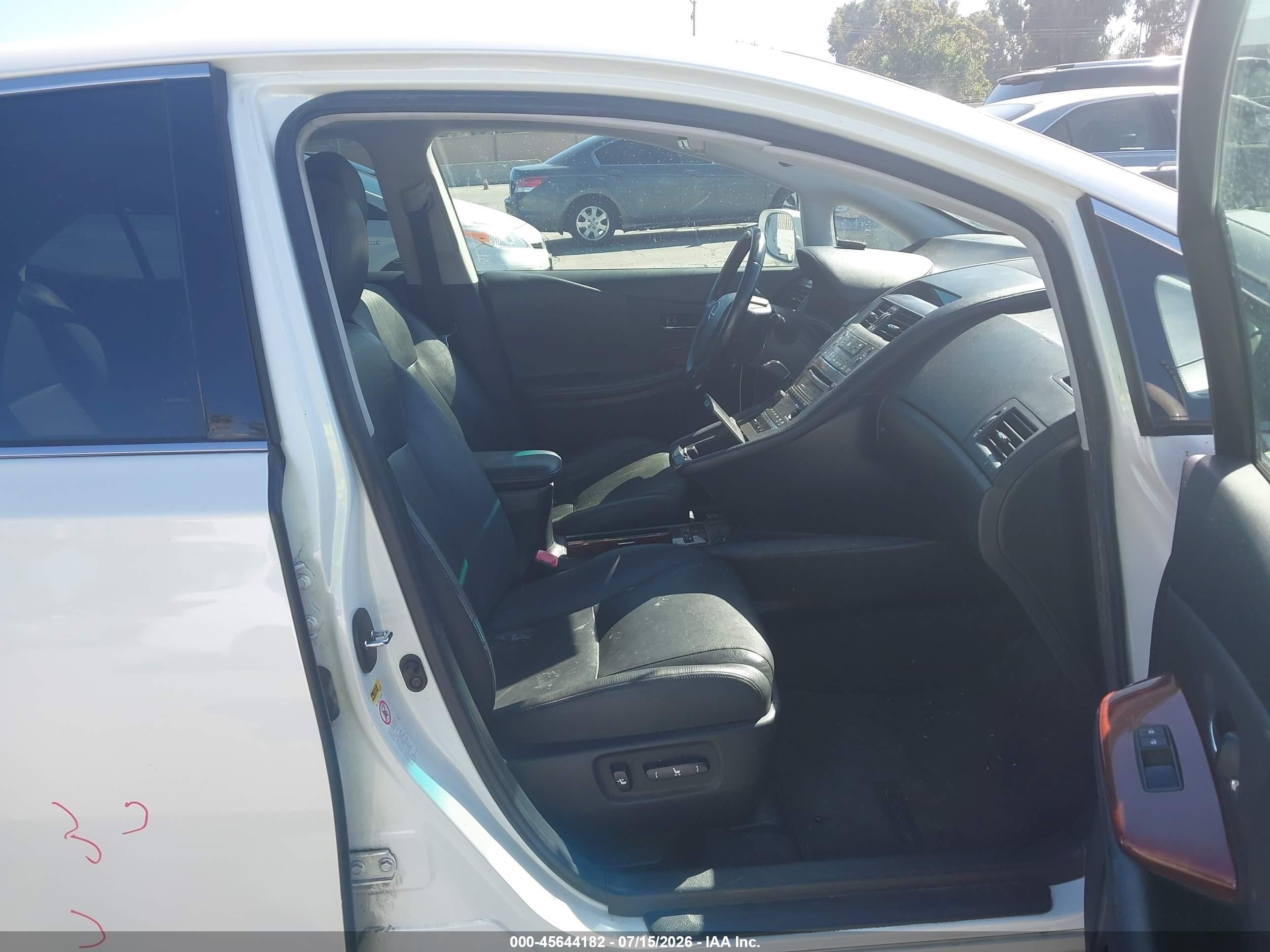 2010 Lexus Hs 250h White vin: JTHBB1BAXA2030951