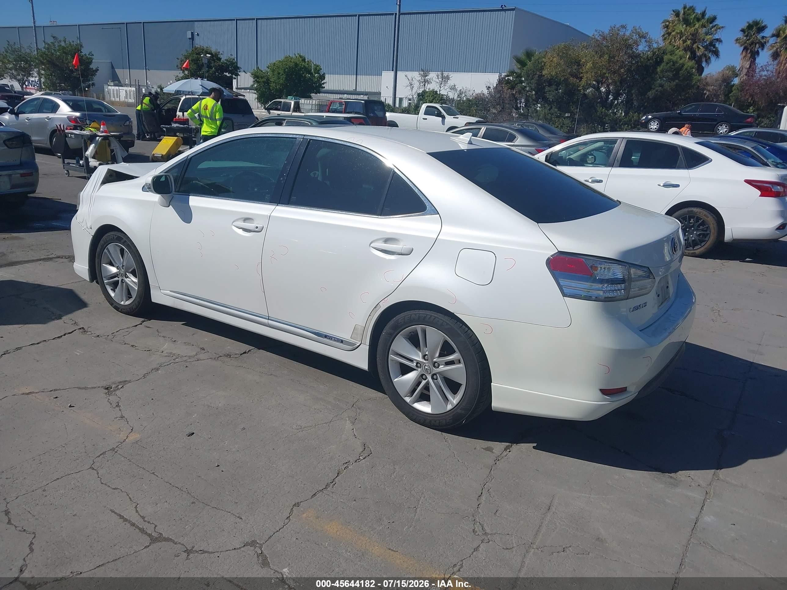 2010 Lexus Hs 250h White vin: JTHBB1BAXA2030951