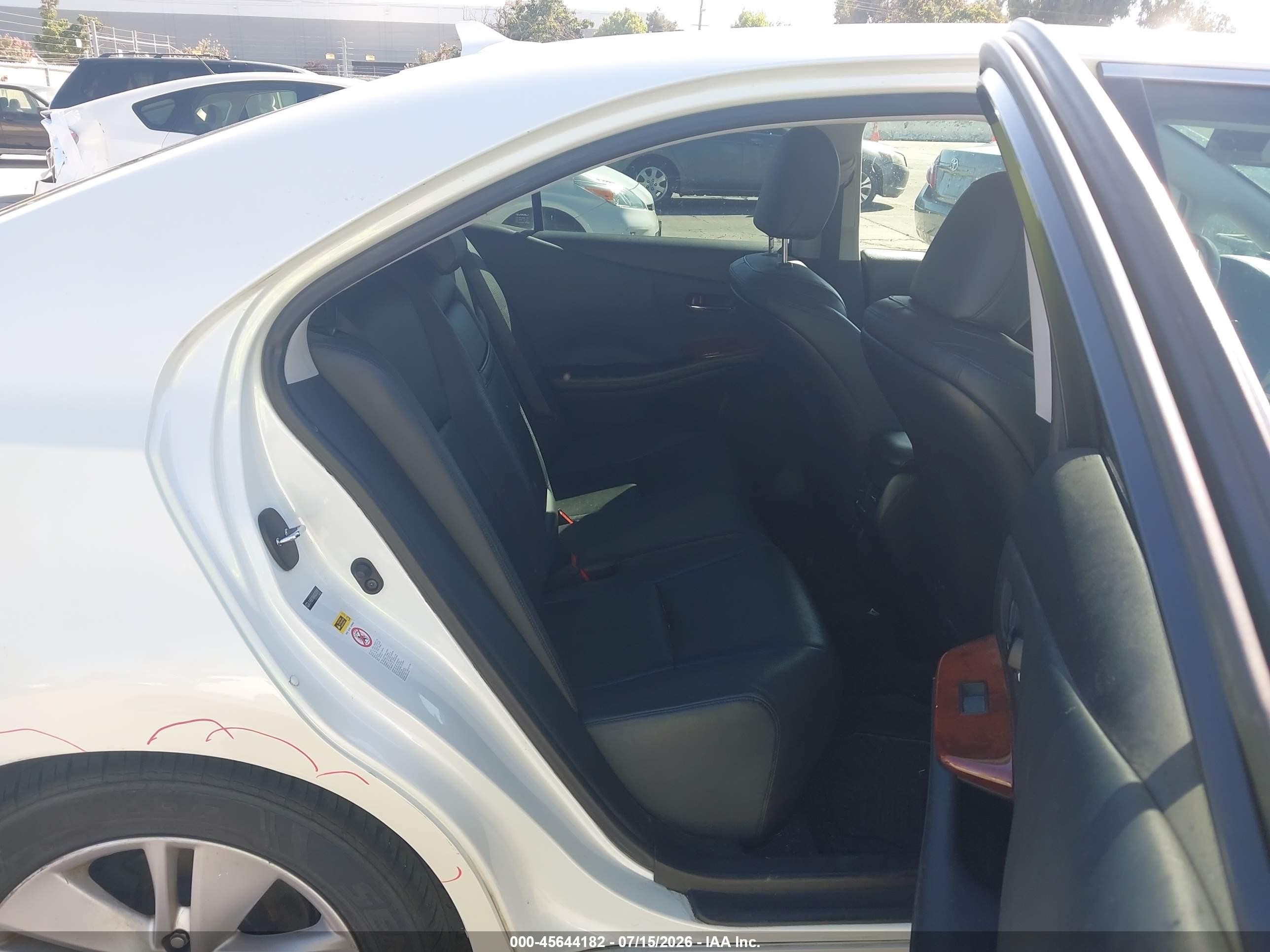 2010 Lexus Hs 250h White vin: JTHBB1BAXA2030951