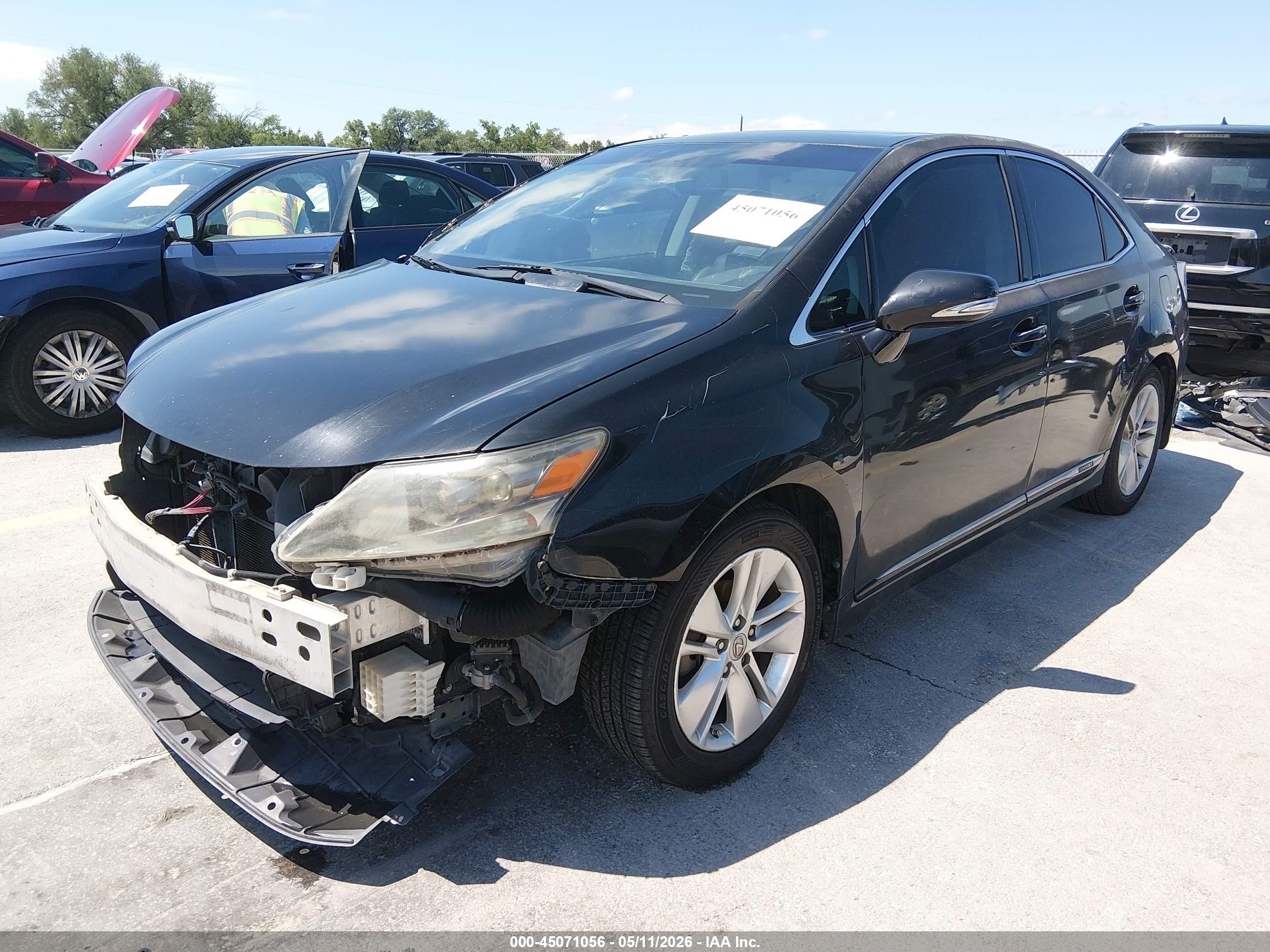 2011 Lexus Hs 250h   Black vin: JTHBB1BAXB2043359