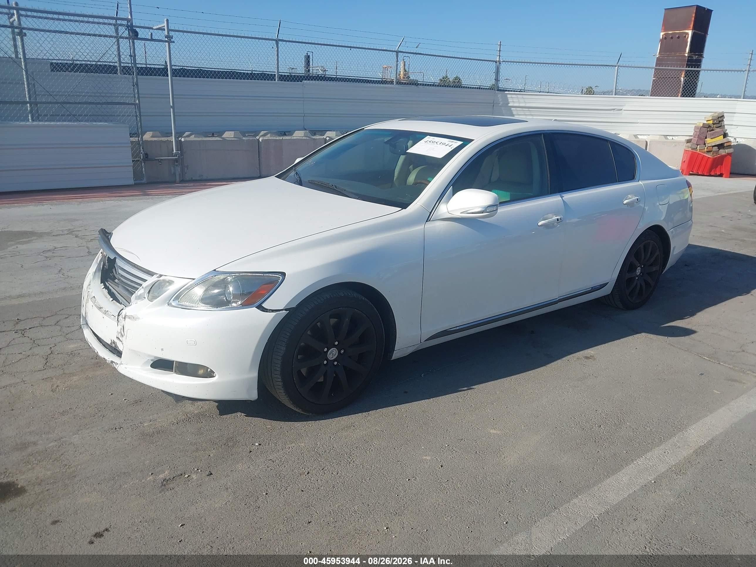 2010 Lexus Gs 450h   Белый vin: JTHBC1KS0A5021115