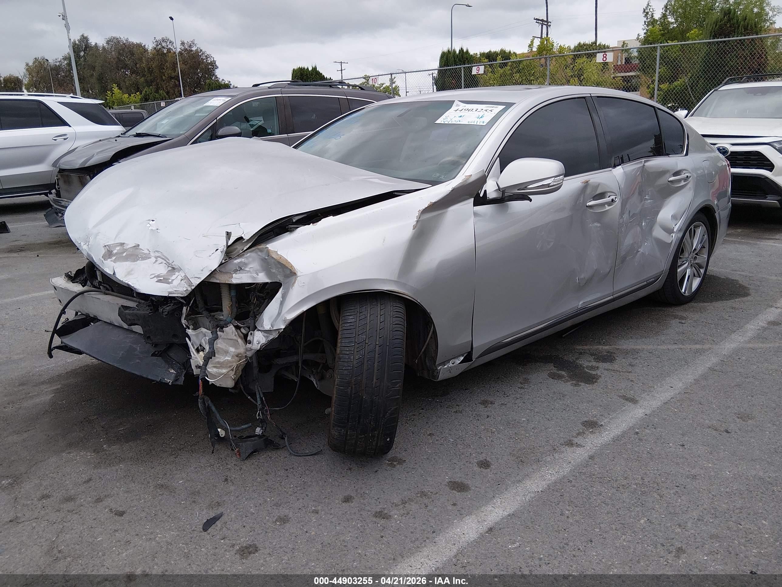2010 Lexus Gs 450h   Серебряный vin: JTHBC1KS6A5021023