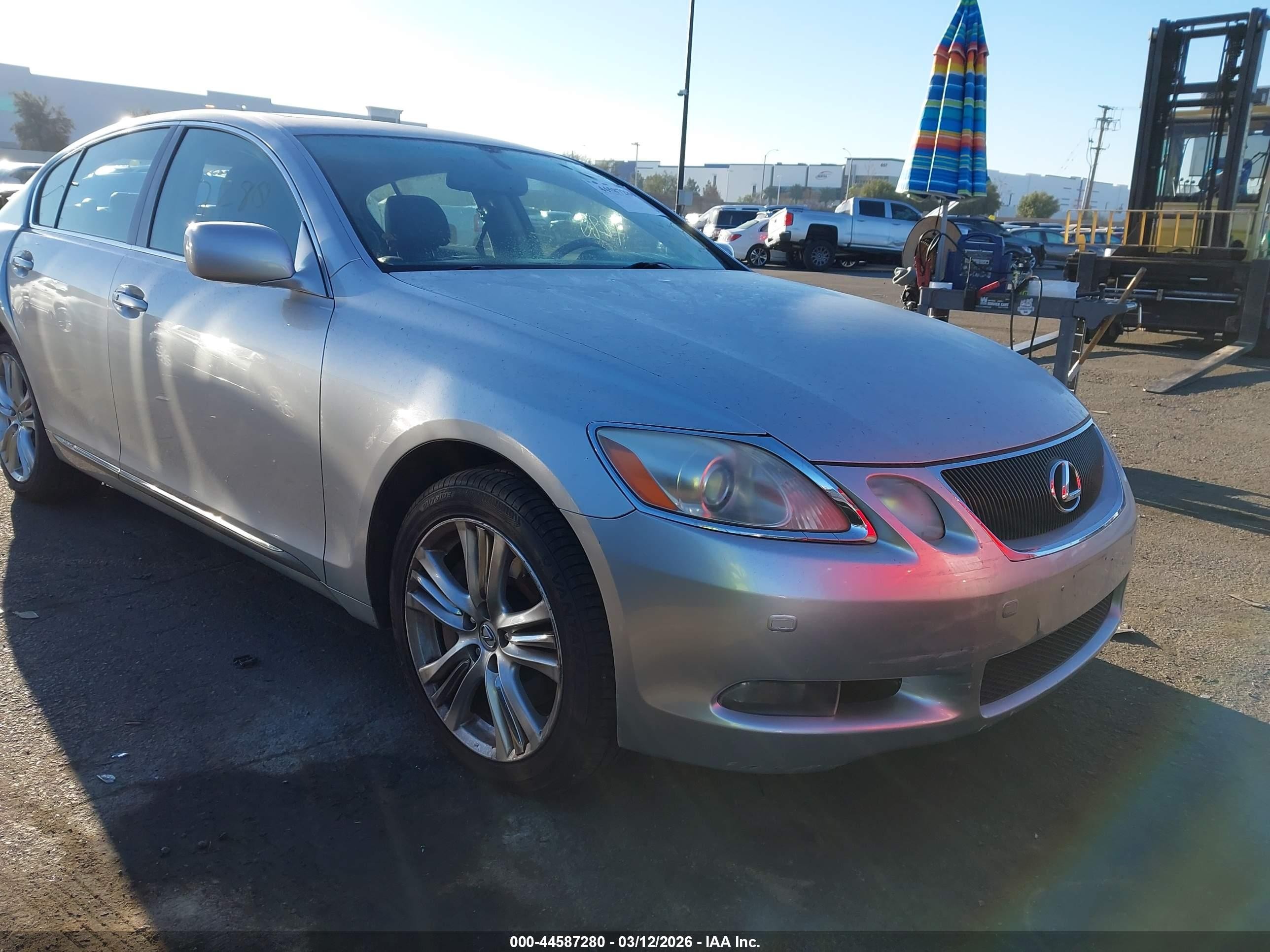 2007 Lexus Gs 450h   Silver vin: JTHBC96S075001285