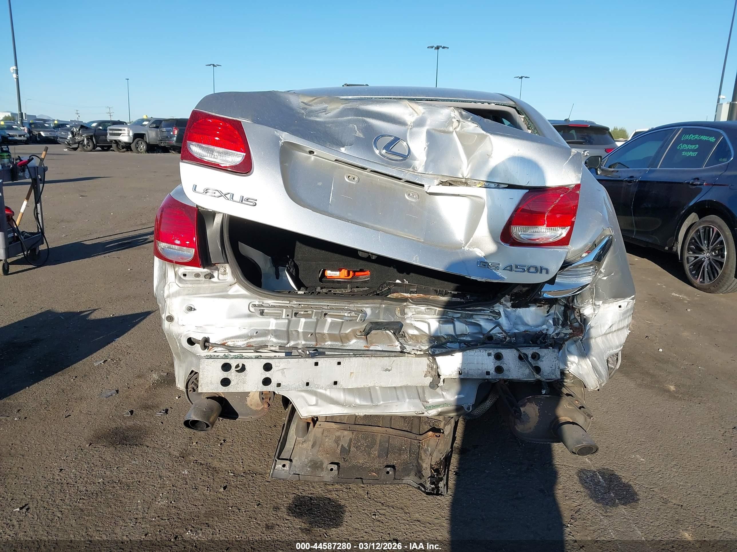 2007 Lexus Gs 450h   Silver vin: JTHBC96S075001285