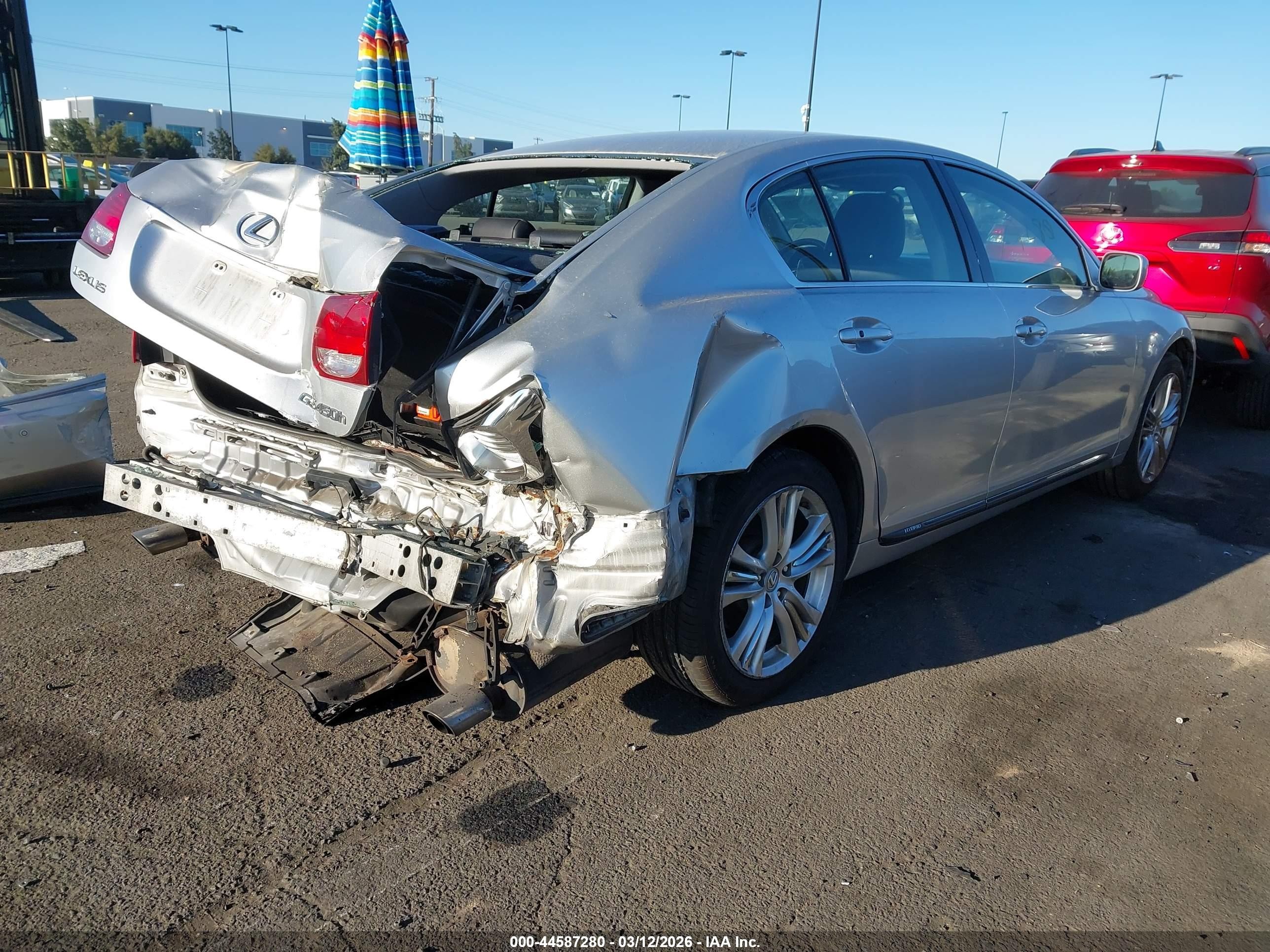2007 Lexus Gs 450h   Silver vin: JTHBC96S075001285
