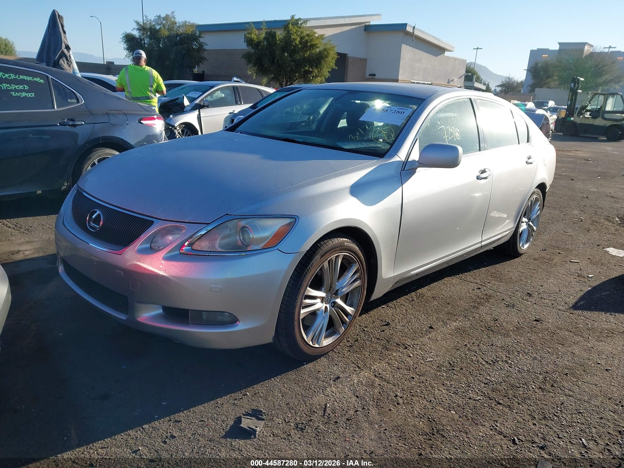 2007 Lexus Gs 450h   Silver vin: JTHBC96S075001285