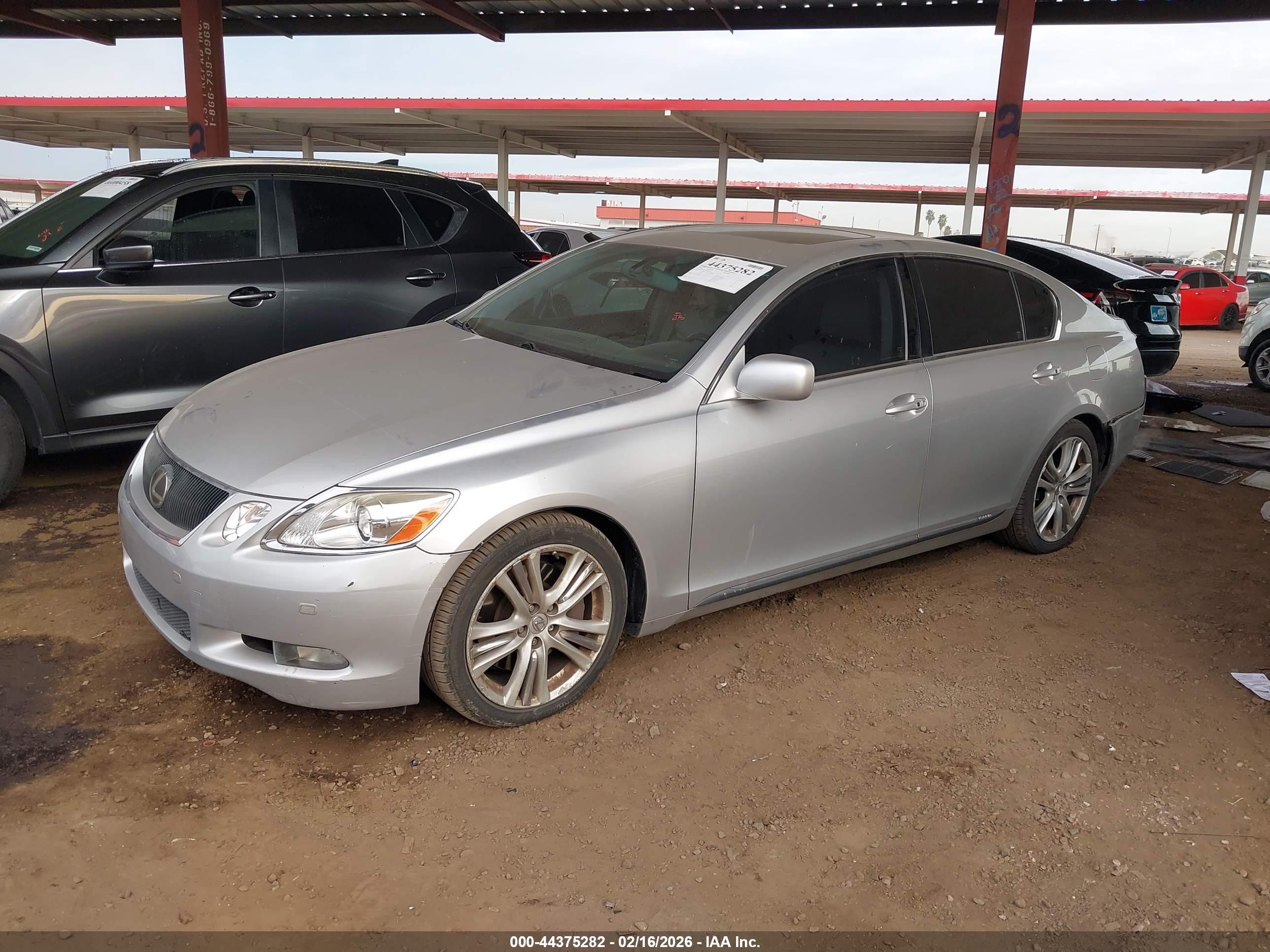 2007 Lexus Gs 450h   Серебряный vin: JTHBC96S075005756