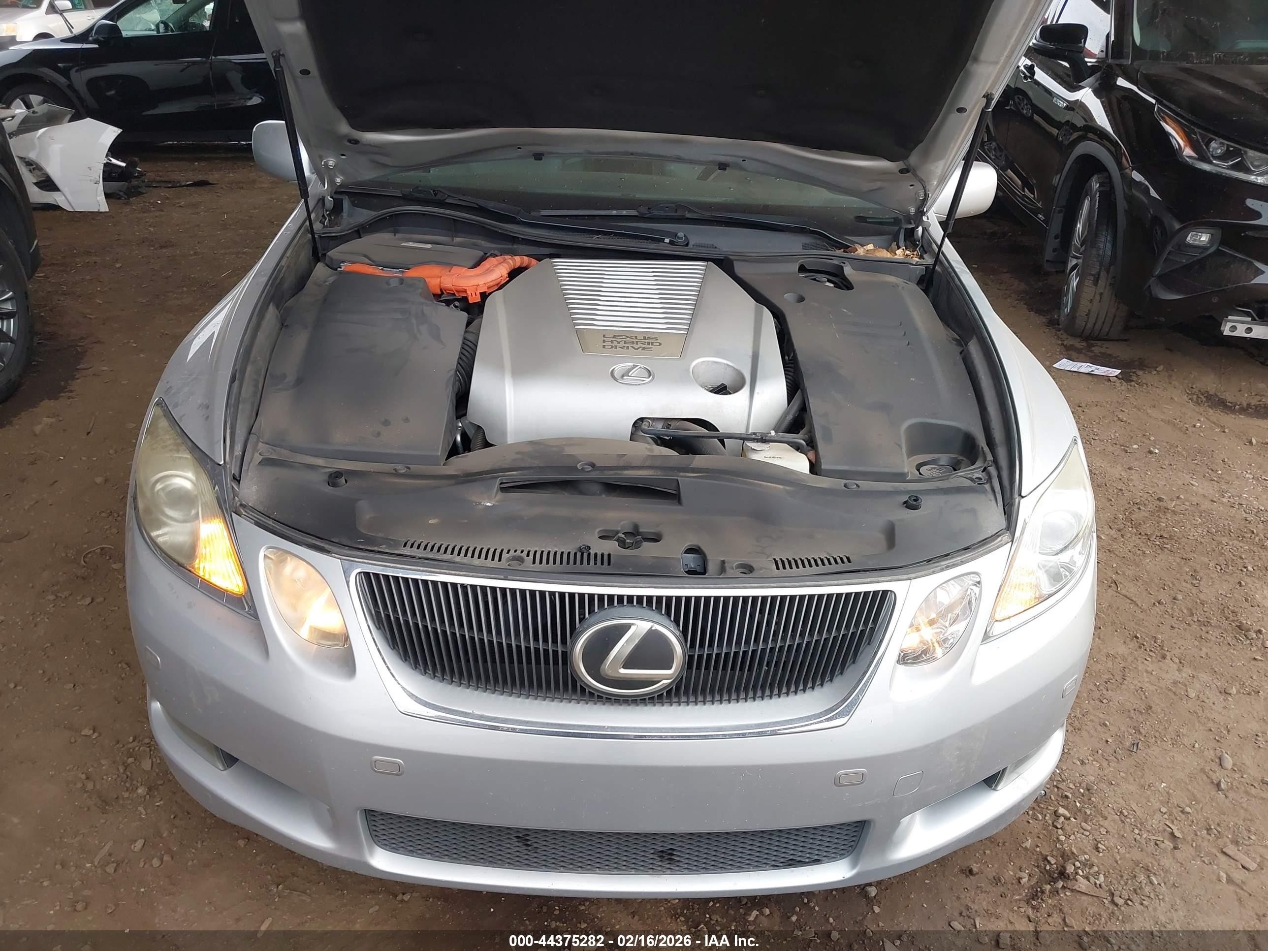 2007 Lexus Gs 450h   Серебряный vin: JTHBC96S075005756