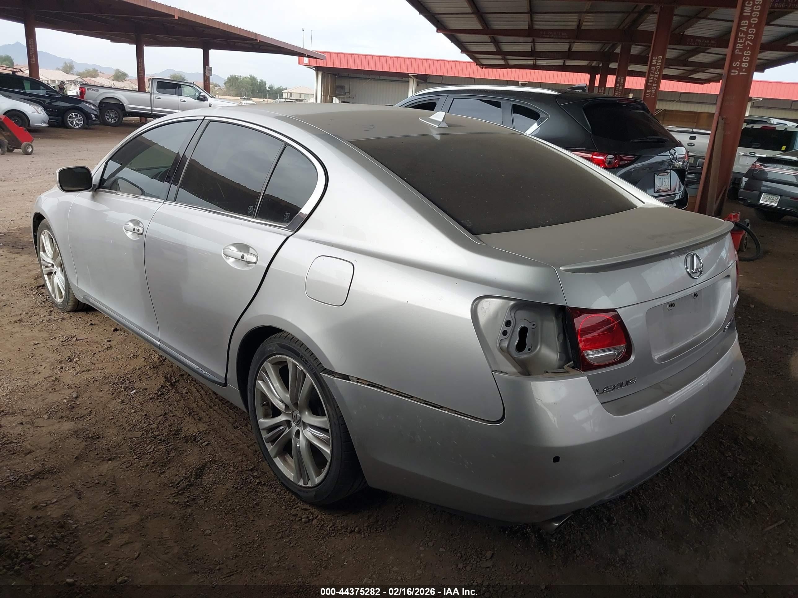 2007 Lexus Gs 450h   Серебряный vin: JTHBC96S075005756