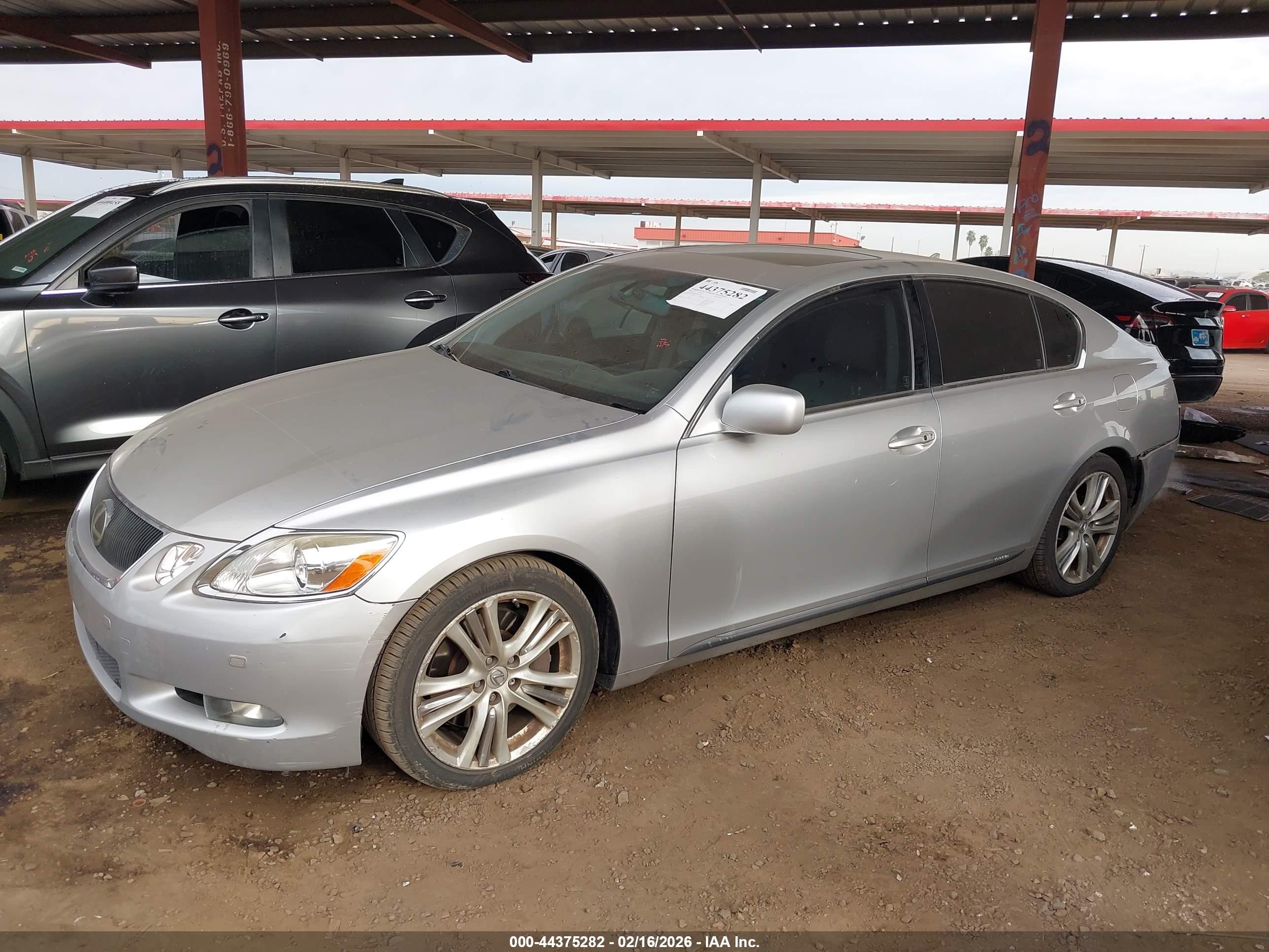 2007 Lexus Gs 450h   Серебряный vin: JTHBC96S075005756