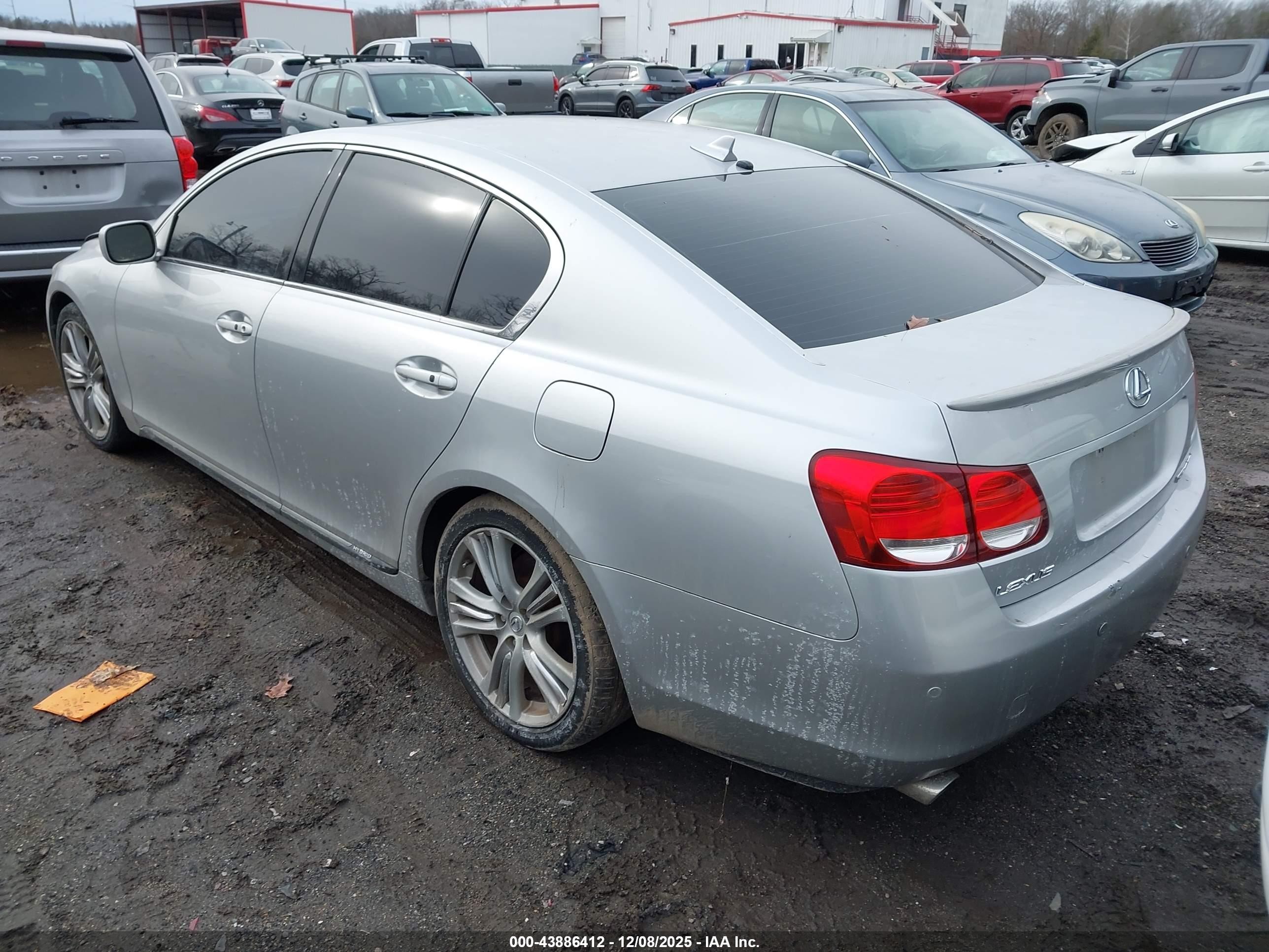 2007 Lexus Gs 450h   Серебряный vin: JTHBC96S075007653