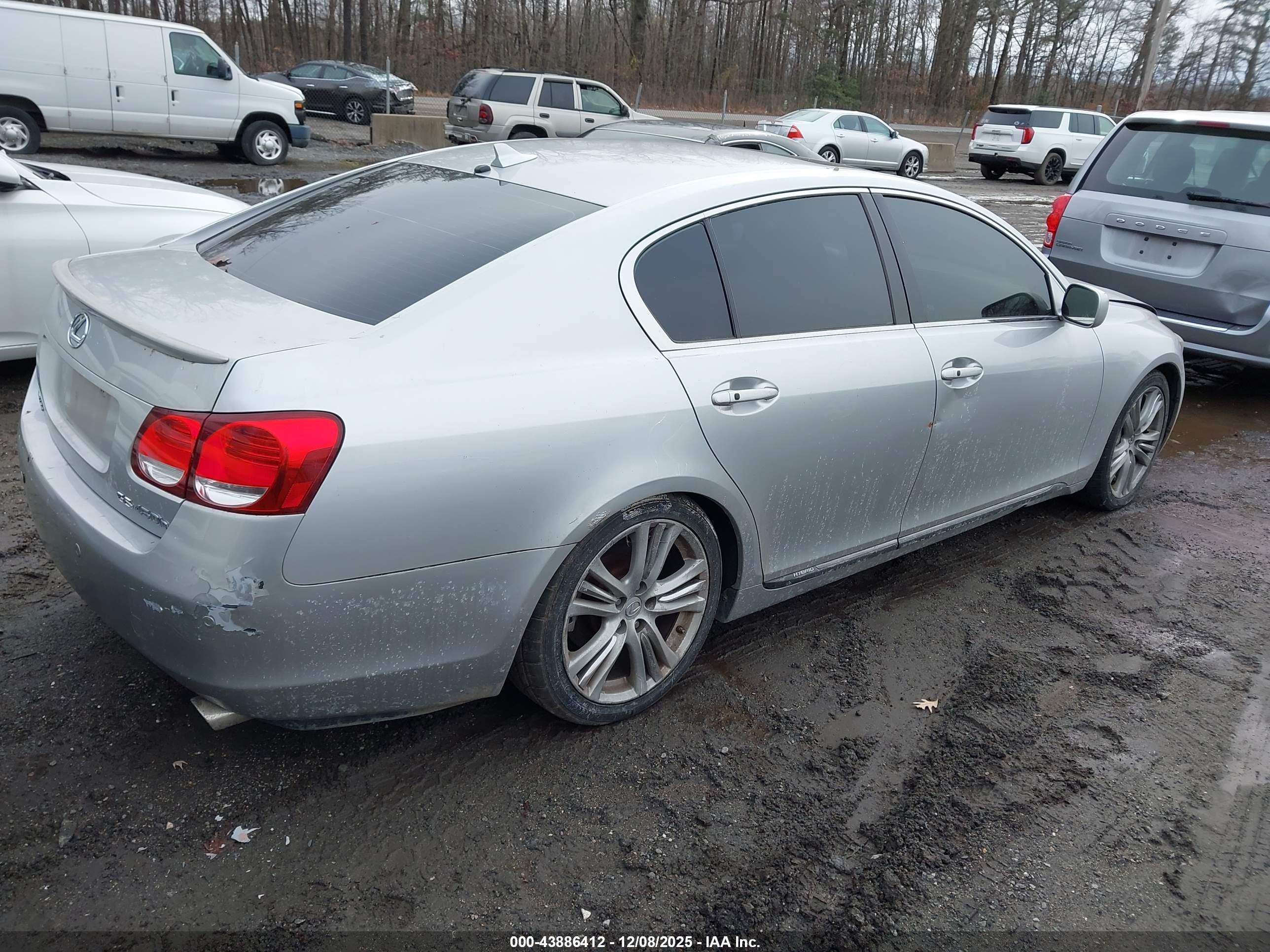 2007 Lexus Gs 450h   Серебряный vin: JTHBC96S075007653