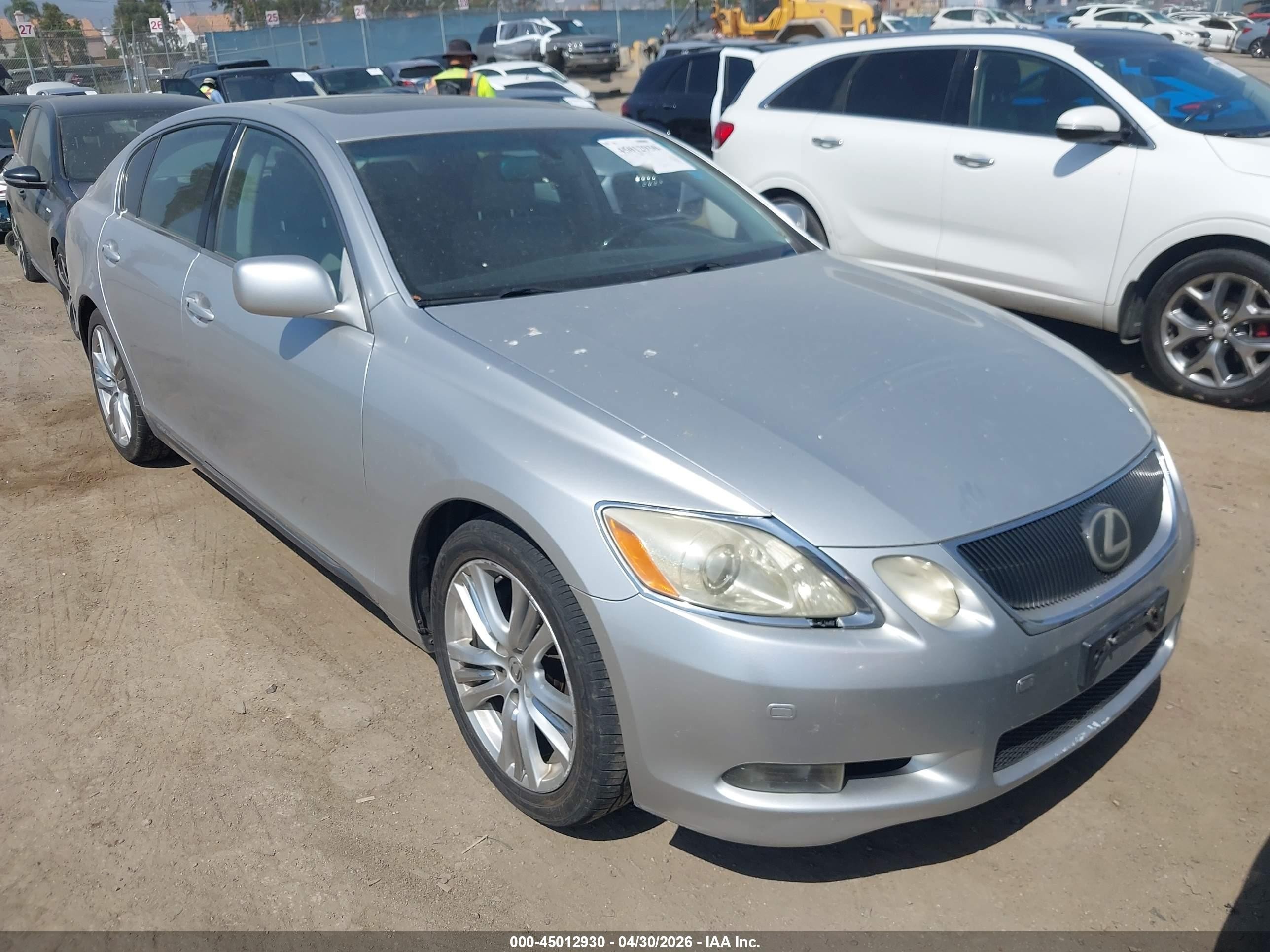 2007 Lexus Gs 450h   Silver vin: JTHBC96S075008091