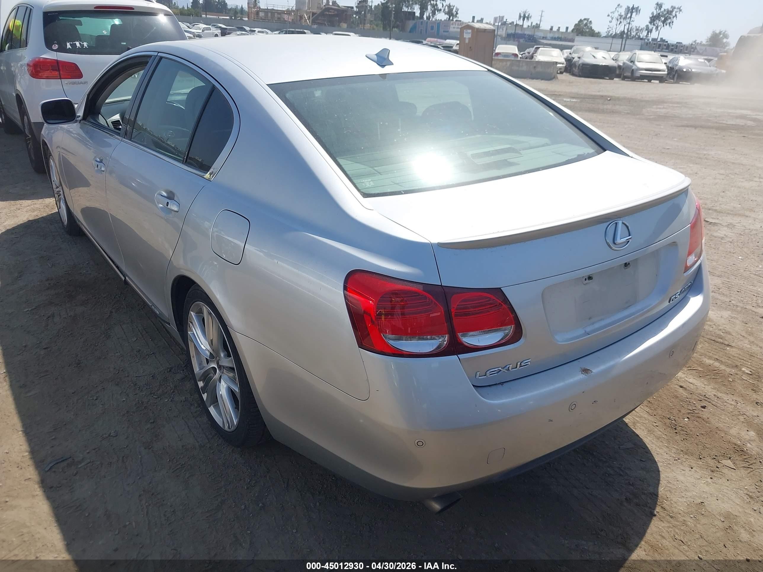 2007 Lexus Gs 450h   Серебряный vin: JTHBC96S075008091