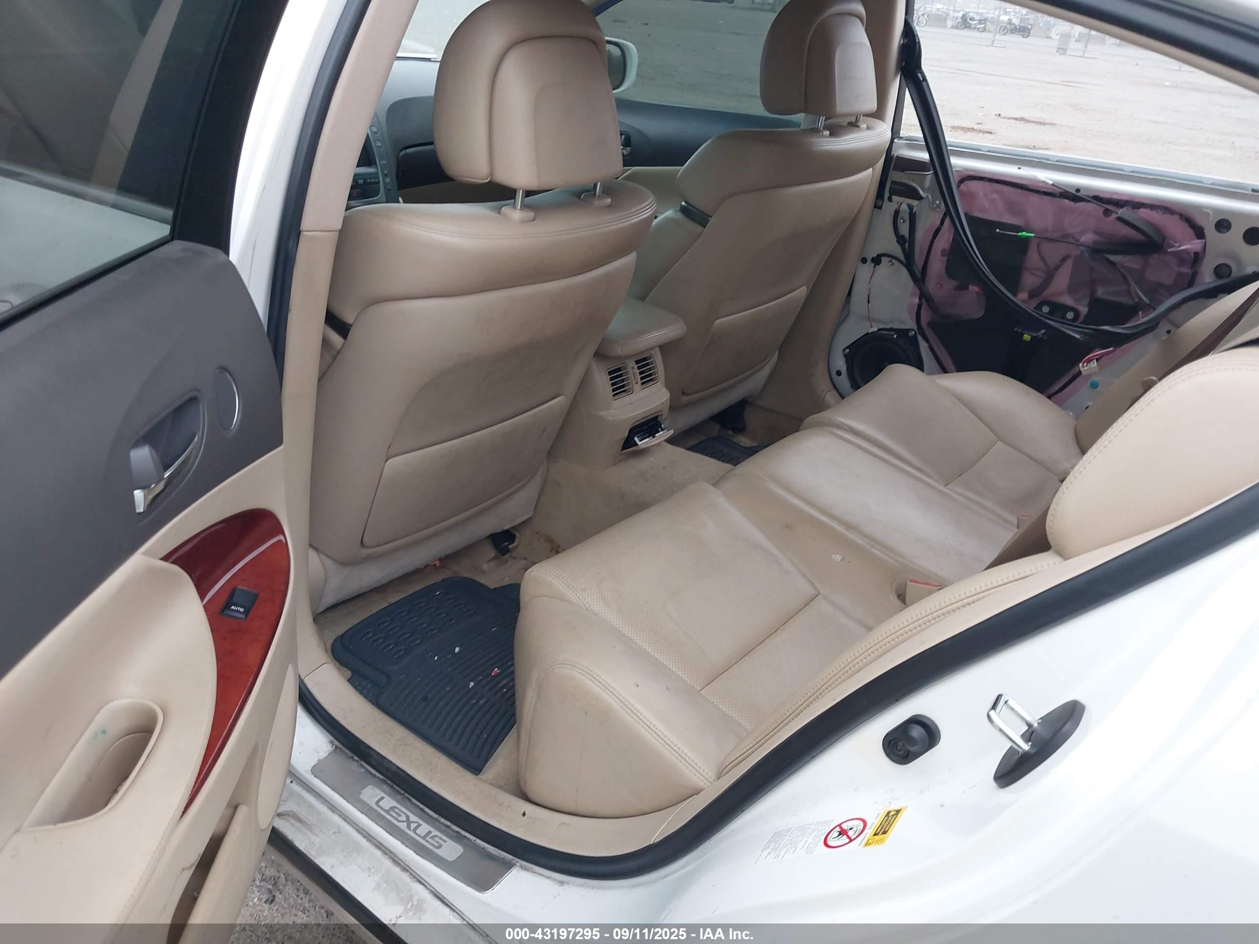2008 Lexus Gs 450h   White vin: JTHBC96S085012787