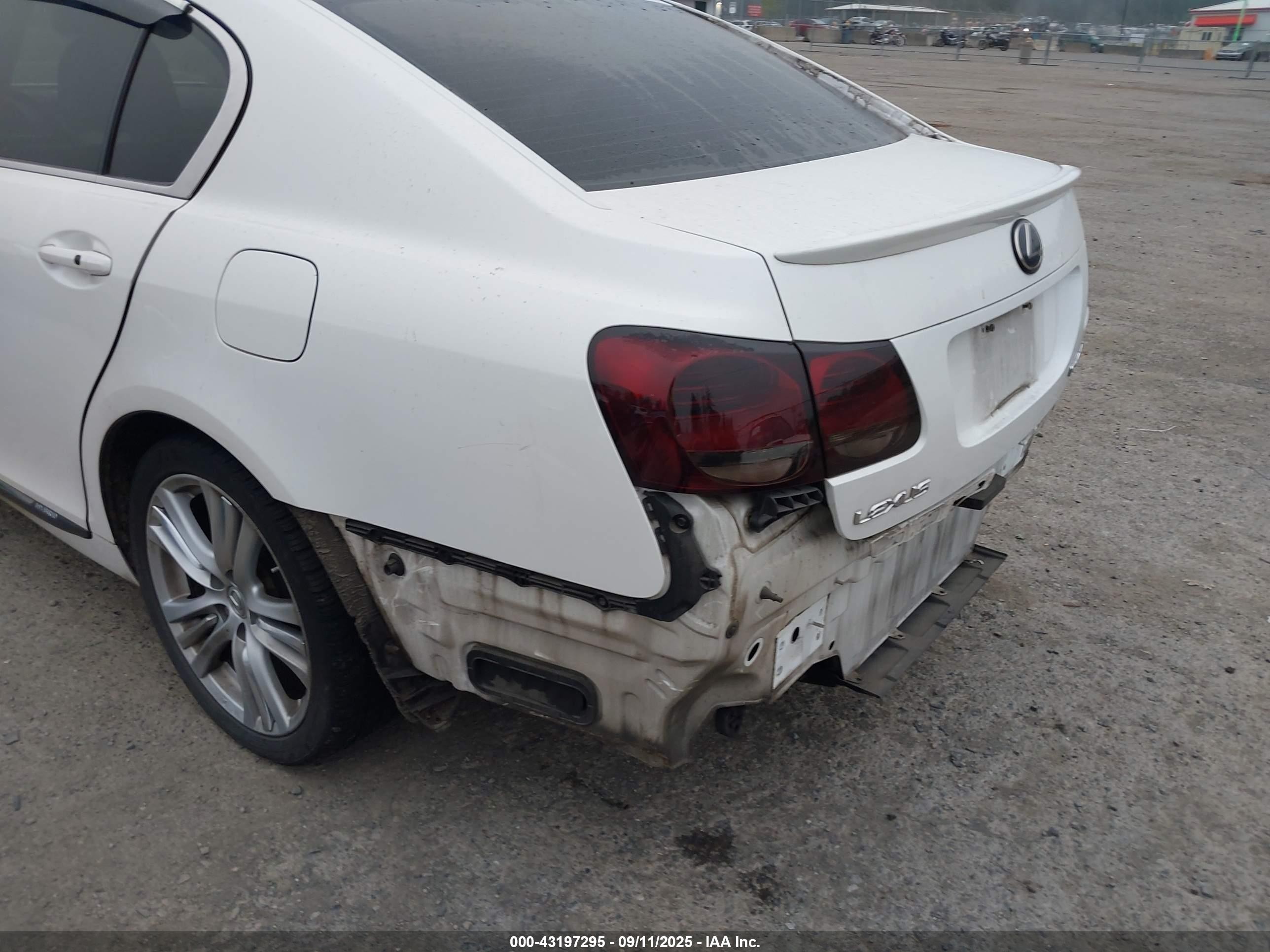 2008 Lexus Gs 450h   White vin: JTHBC96S085012787