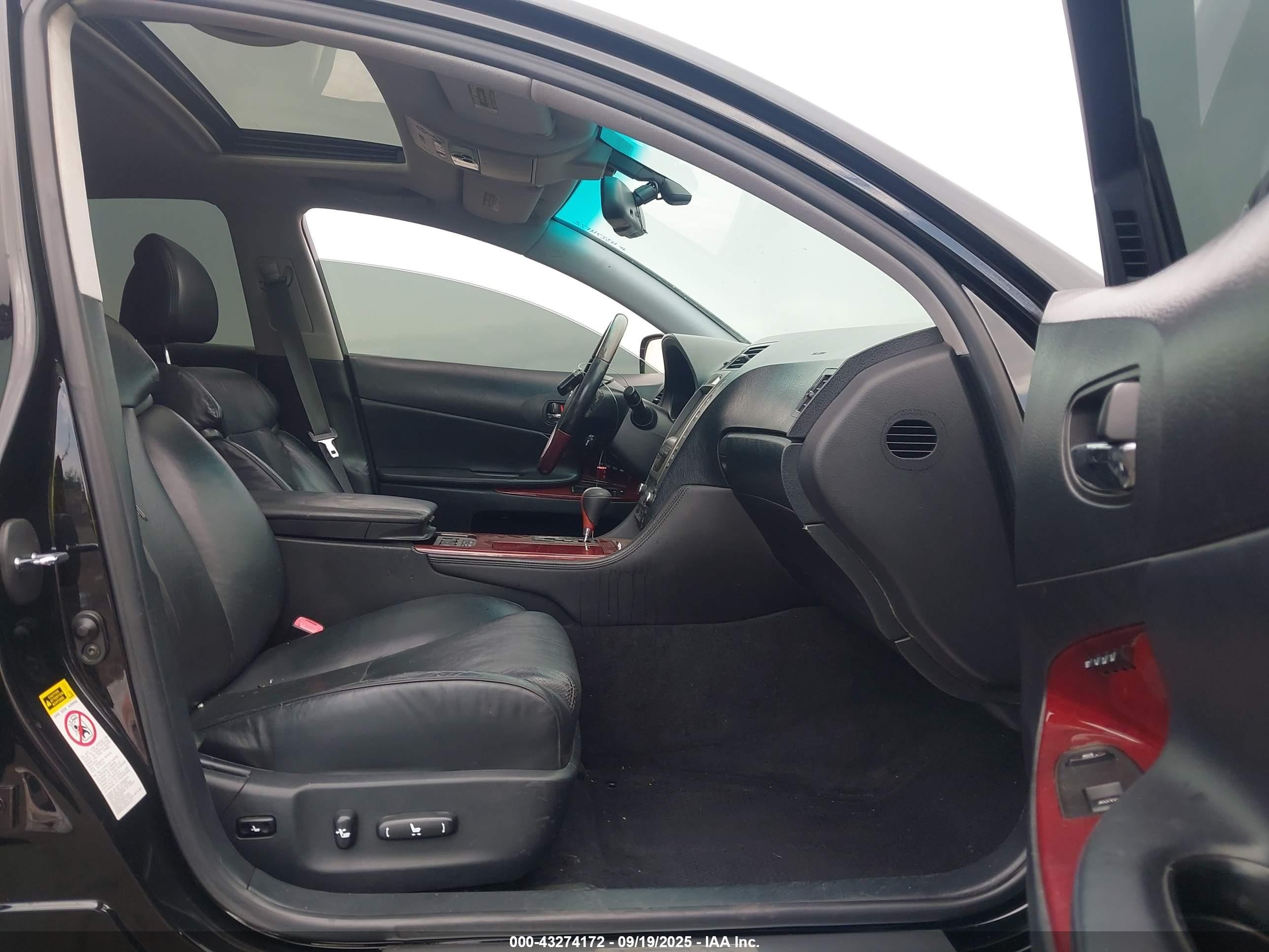 2007 Lexus Gs 450h   Черный vin: JTHBC96S175004776