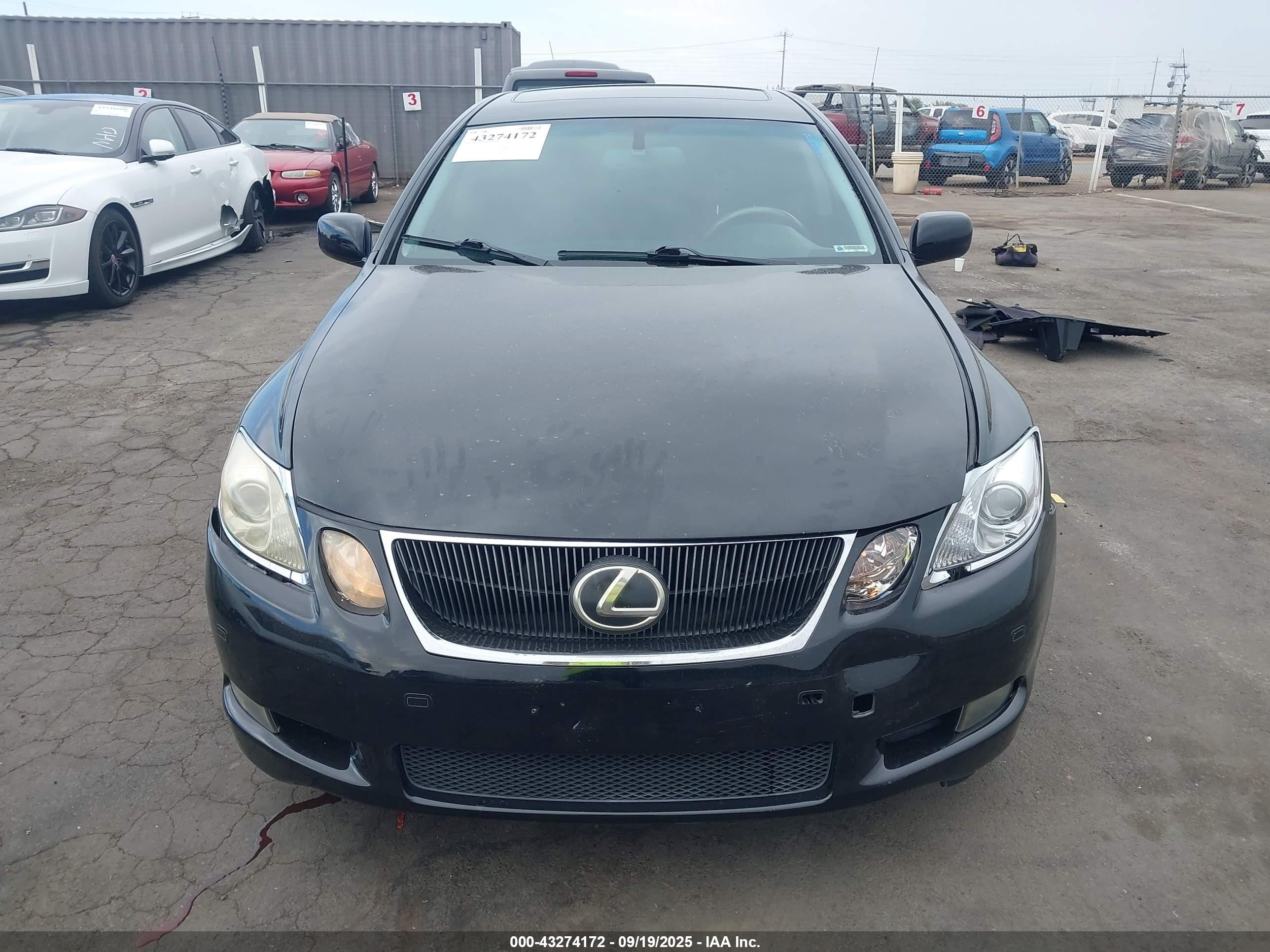 2007 Lexus Gs 450h   Черный vin: JTHBC96S175004776