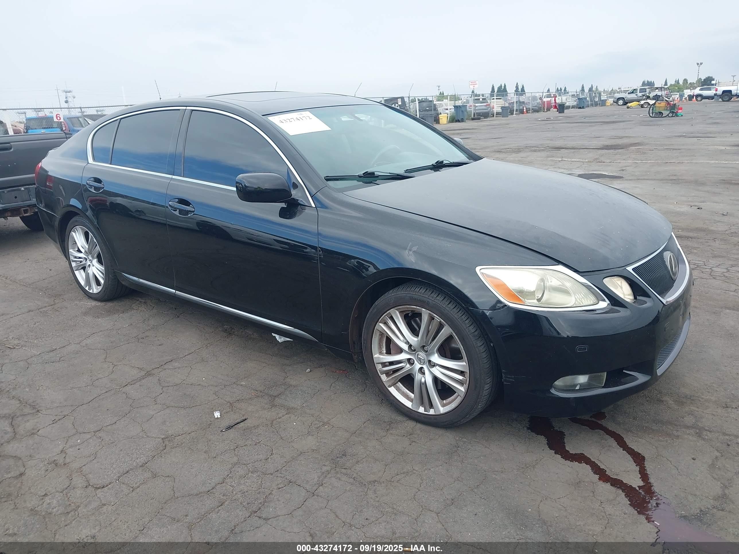 2007 Lexus Gs 450h   Black vin: JTHBC96S175004776