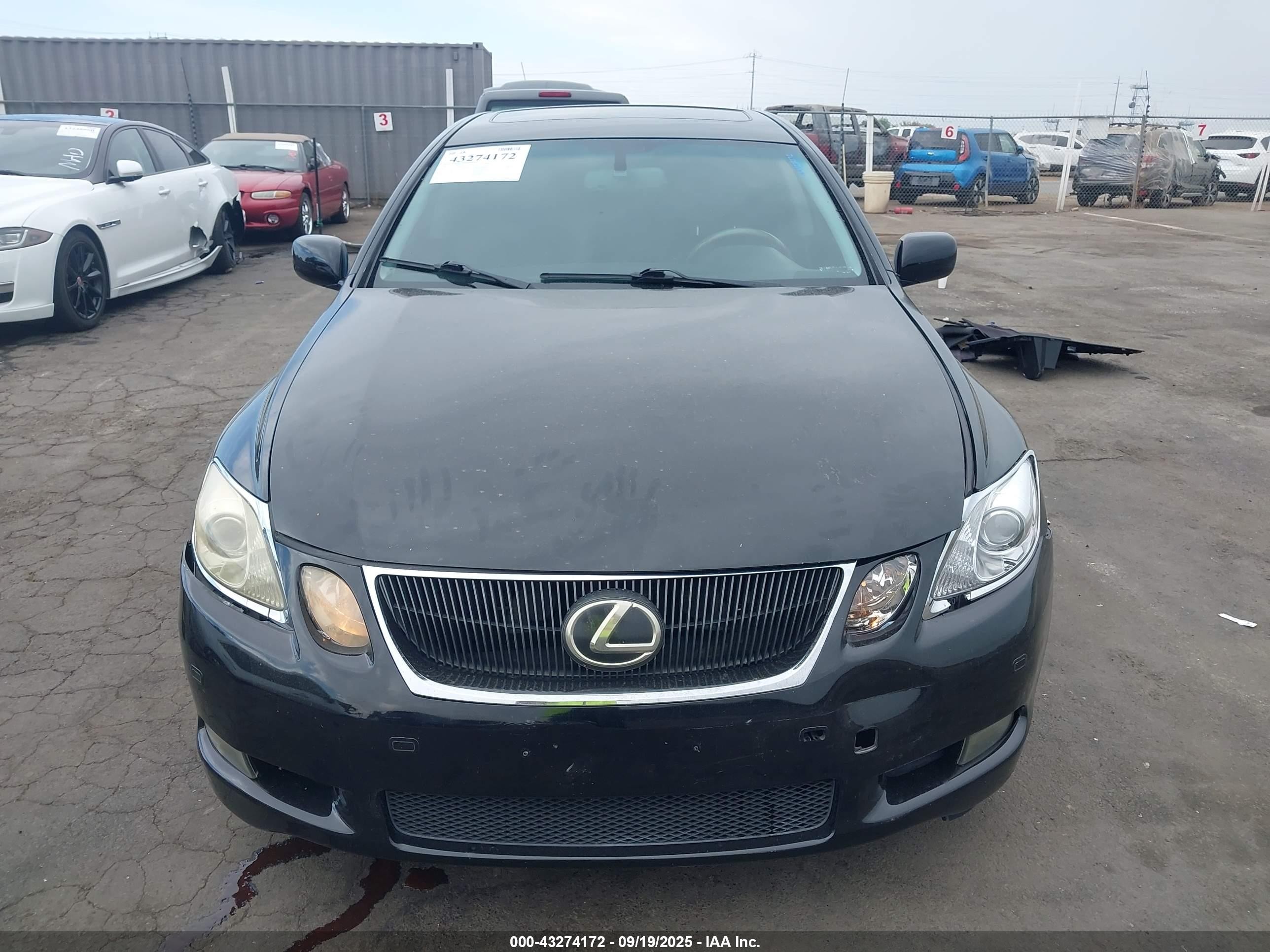 2007 Lexus Gs 450h   Черный vin: JTHBC96S175004776