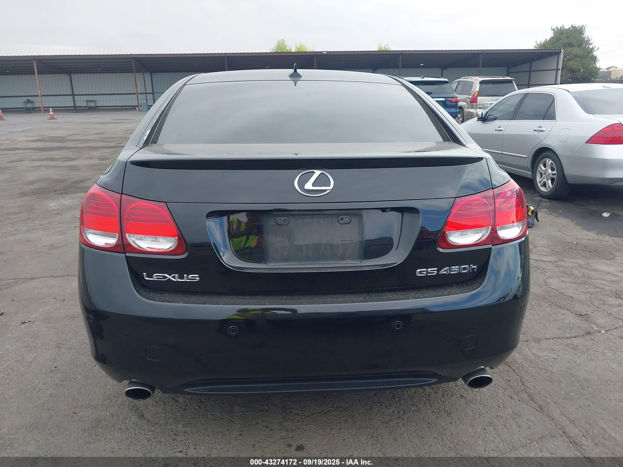 2007 Lexus Gs 450h   Черный vin: JTHBC96S175004776