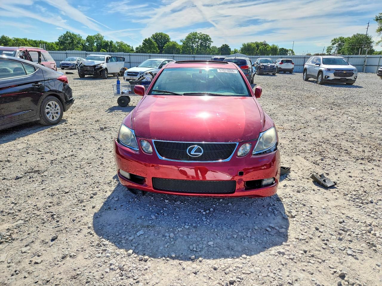 2007 Lexus Gs 450h Красный vin: JTHBC96S175011937