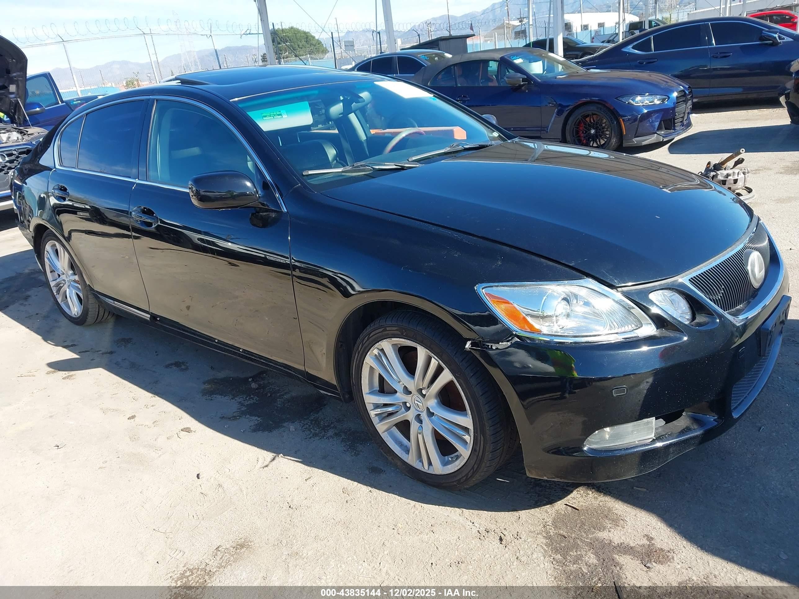 2007 Lexus Gs 450h   Black vin: JTHBC96S275007511